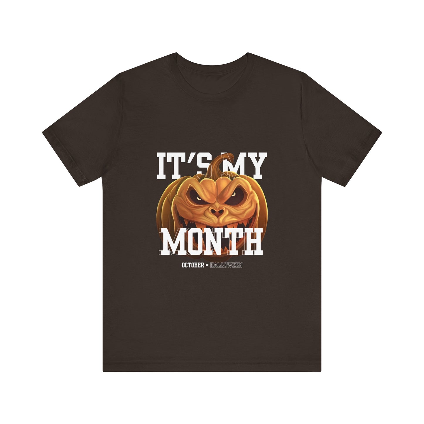 Scary Halloween Pumpkin T-Shirt - Scary October Tee, Spooky Season Apparel, Fall Fashion, Unisex Short Sleeve, Halloween Costume