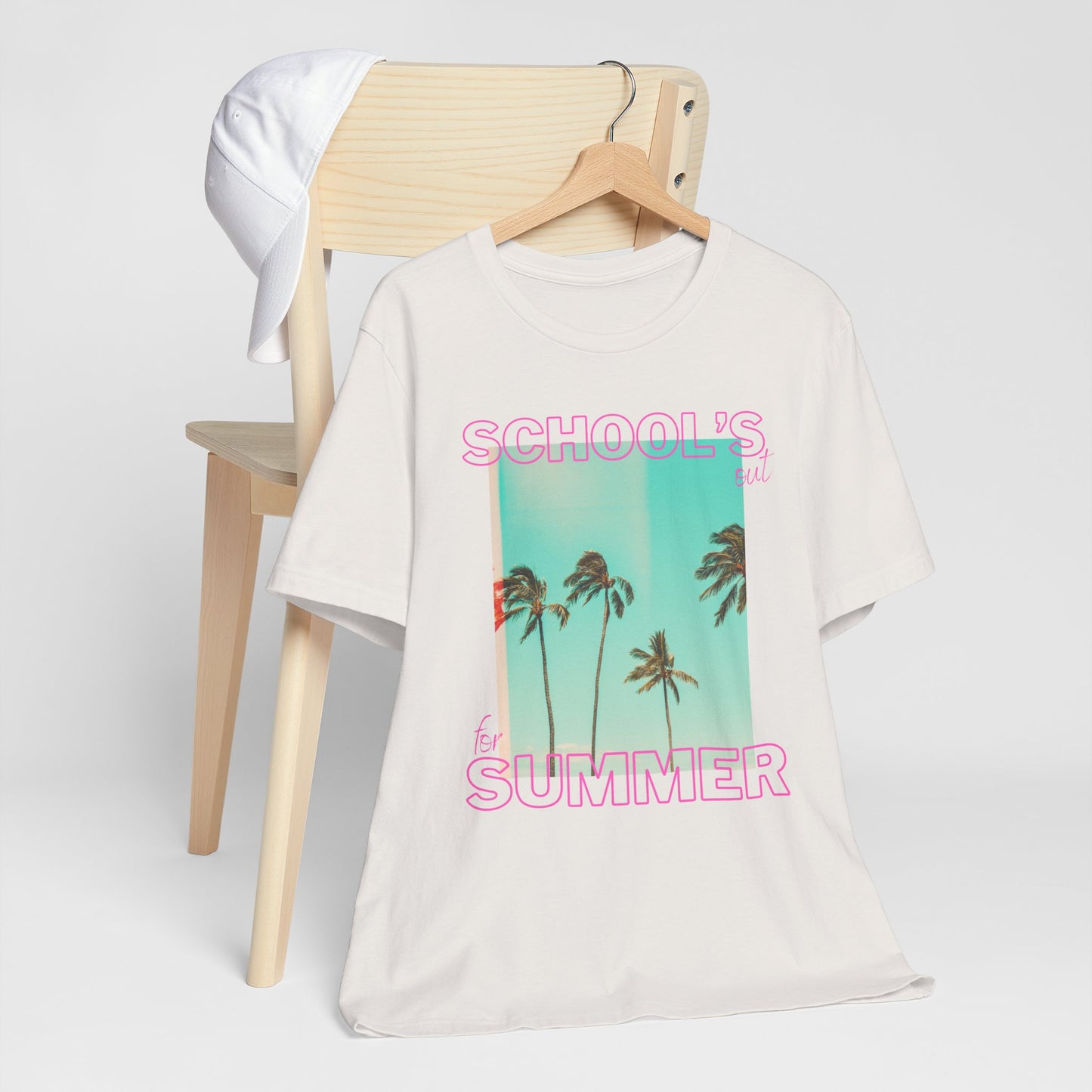 Schools Out, Summer Vibes Unisex Tee, Casual Summer Shirt, School's Out T-Shirt, Palm Tree Graphic Tee, Vacation Ready T-Shirt, Beach Day Top