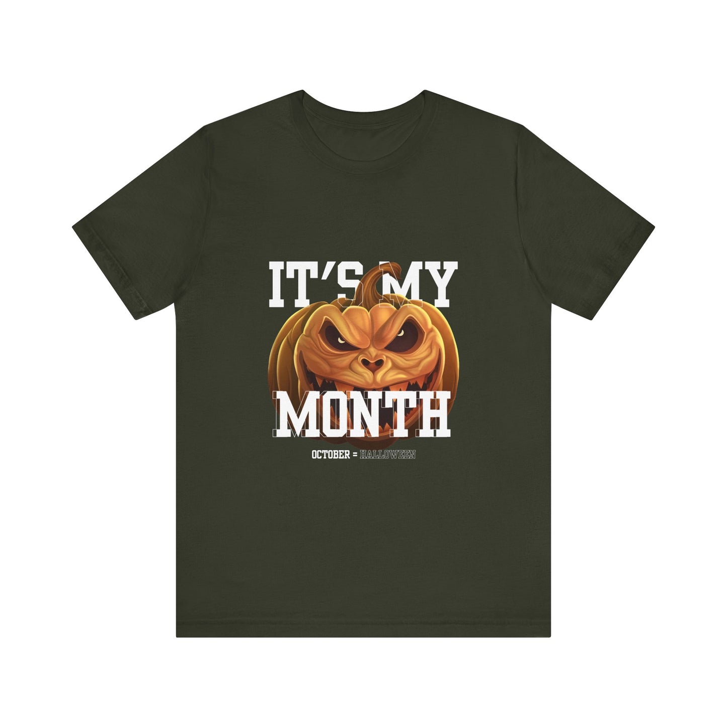 Scary Halloween Pumpkin T-Shirt - Scary October Tee, Spooky Season Apparel, Fall Fashion, Unisex Short Sleeve, Halloween Costume