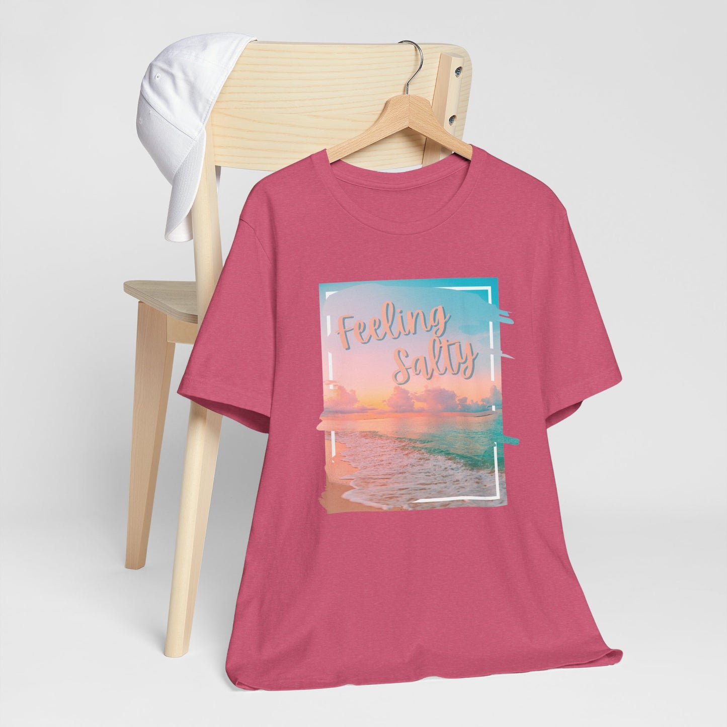 Feeling Salty Unisex T-Shirt, Beach Vibe Tee, Summer Casual Wear, Vacation Gift, Ocean Lover Apparel