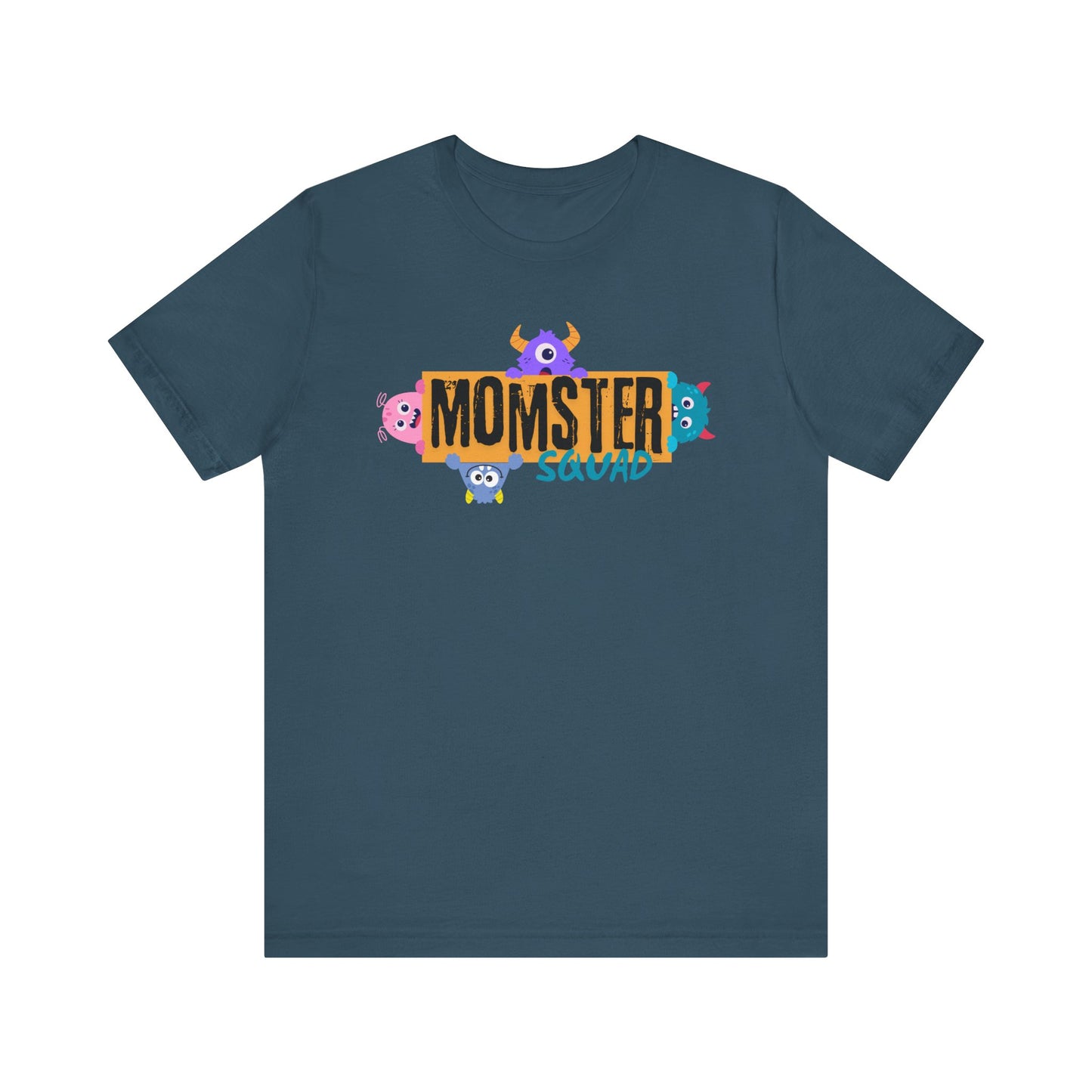 Momster Squad Tee - Fun Unisex Jersey Short Sleeve Shirt, Ultimate Mom Gift, Halloween Tee, Cute Family