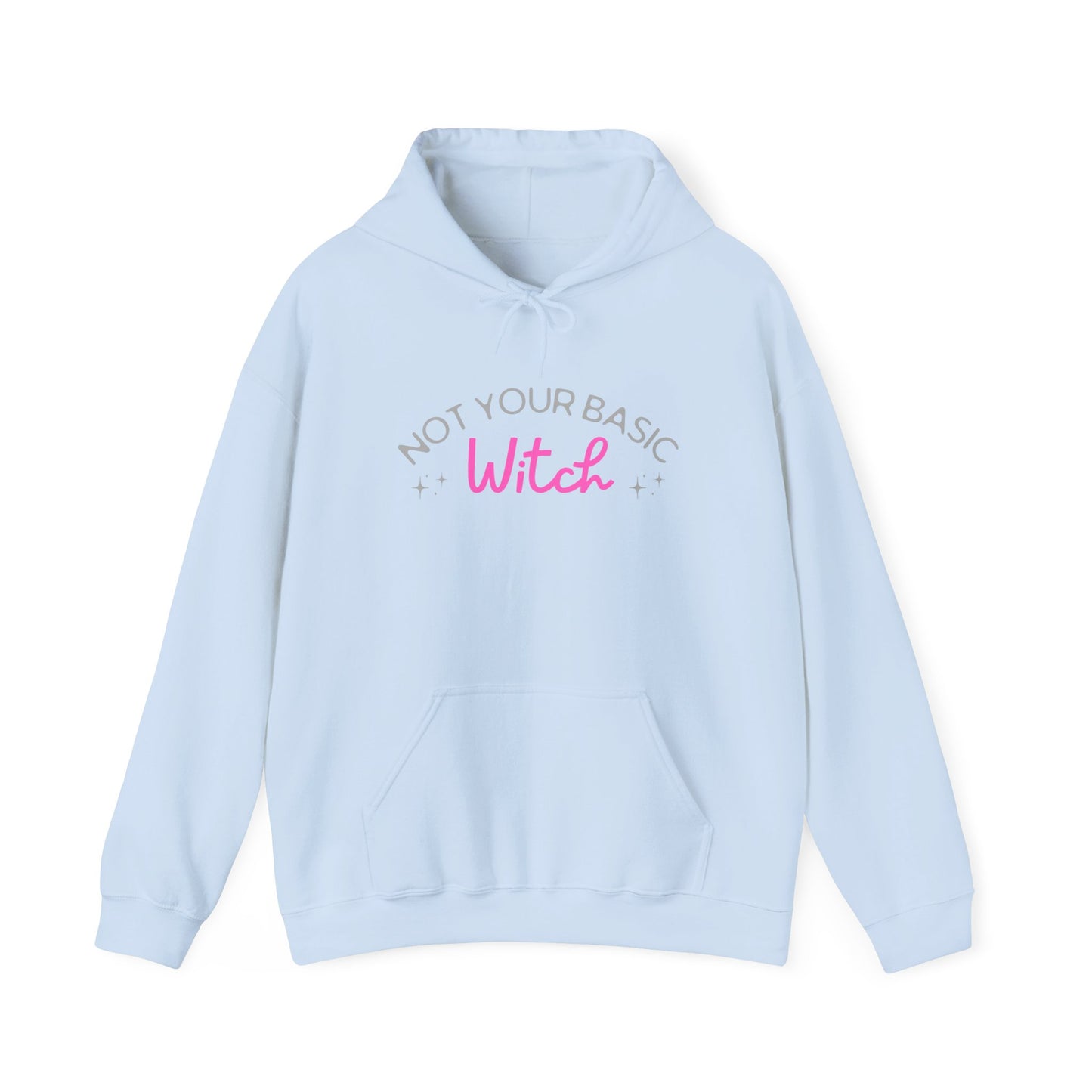 Not Your Basic Witch Hoodie | Cozy Sweatshirt for Witchy Vibes, Halloween Apparel, Gift for Witches, Cute Casual Wear, Fall Fashion