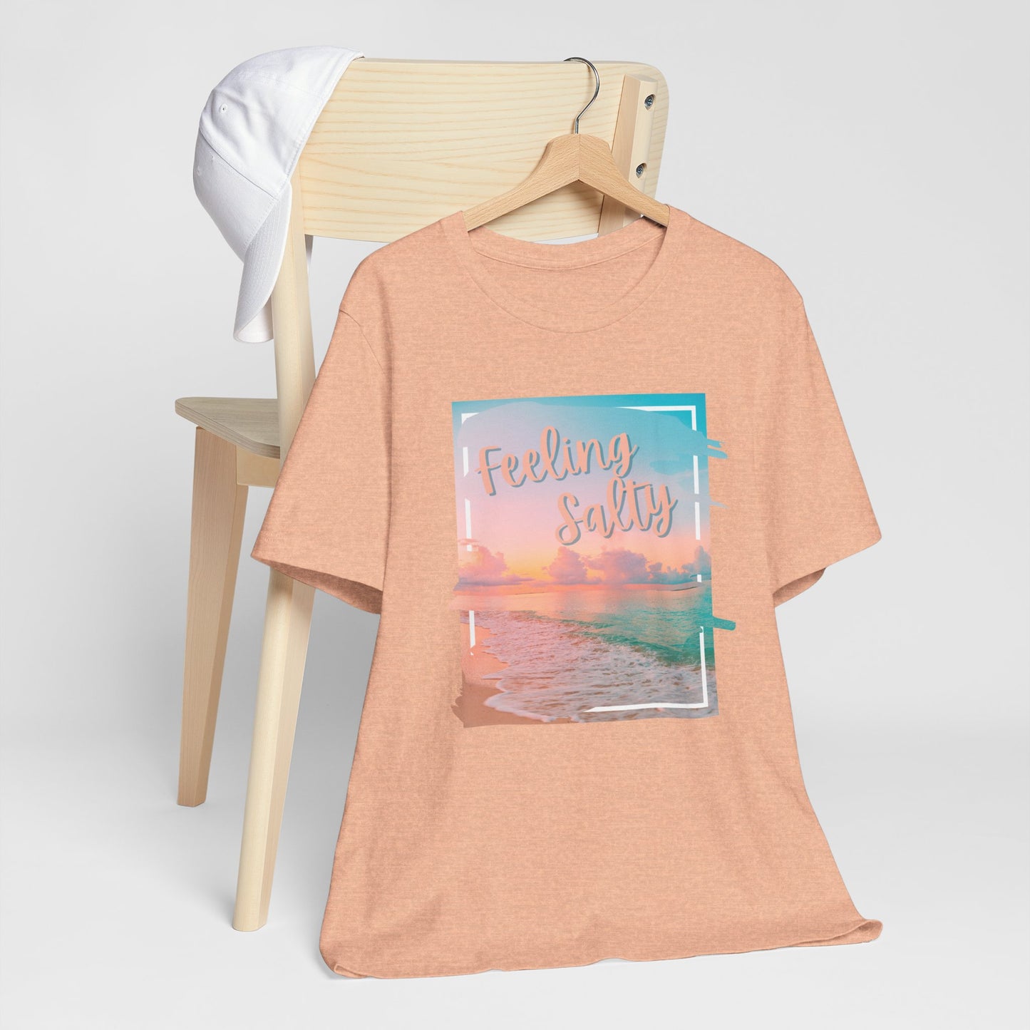 Feeling Salty Unisex T-Shirt, Beach Vibe Tee, Summer Casual Wear, Vacation Gift, Ocean Lover Apparel