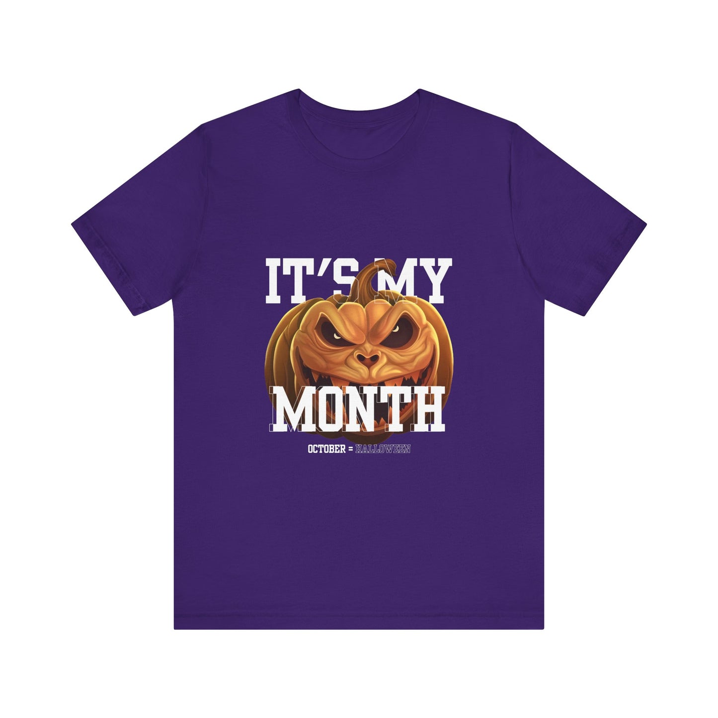 Scary Halloween Pumpkin T-Shirt - Scary October Tee, Spooky Season Apparel, Fall Fashion, Unisex Short Sleeve, Halloween Costume