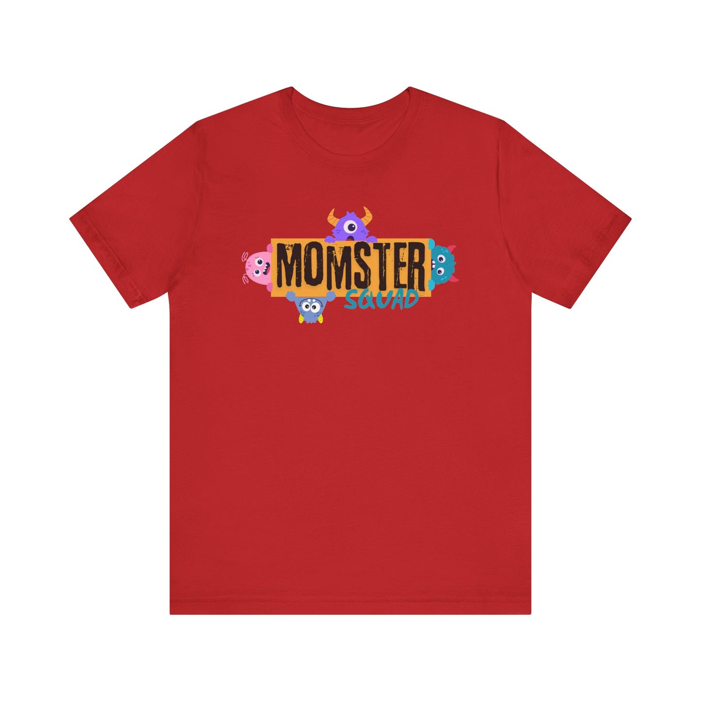 Momster Squad Tee - Fun Unisex Jersey Short Sleeve Shirt, Ultimate Mom Gift, Halloween Tee, Cute Family