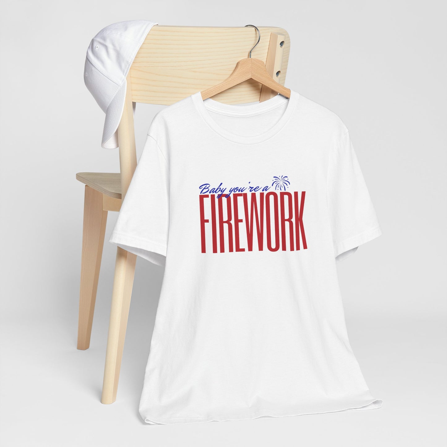 Pink Firework Unisex Tee, Patriotic T-Shirt, 4th of July Apparel, Summer Party Shirt, Fun Statement Tee, Casual Comfort Wear