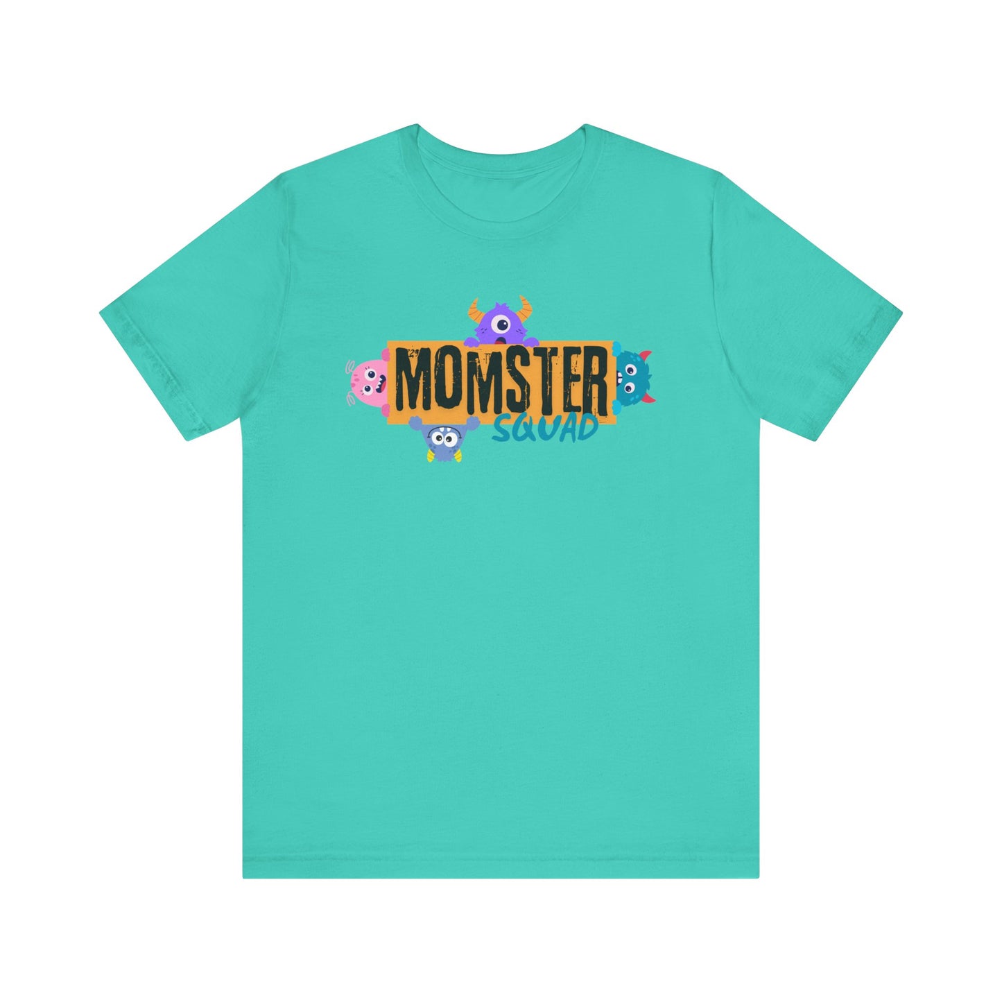 Momster Squad Tee - Fun Unisex Jersey Short Sleeve Shirt, Ultimate Mom Gift, Halloween Tee, Cute Family
