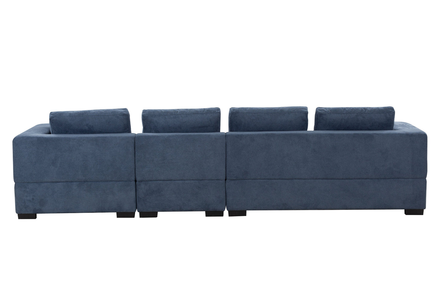 134'' Mid Century Modern Sofa with Left Chaise for Living Room Sofa,