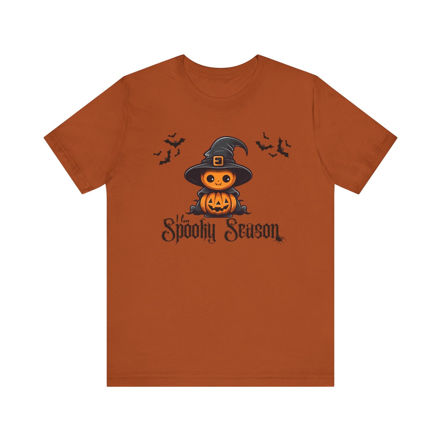 I love Spooky Season Tee, Unisex T-Shirt for Halloween, Fall Festival Shirt, Ghosts & Ghouls Merchandise, Pumpkin Apparel