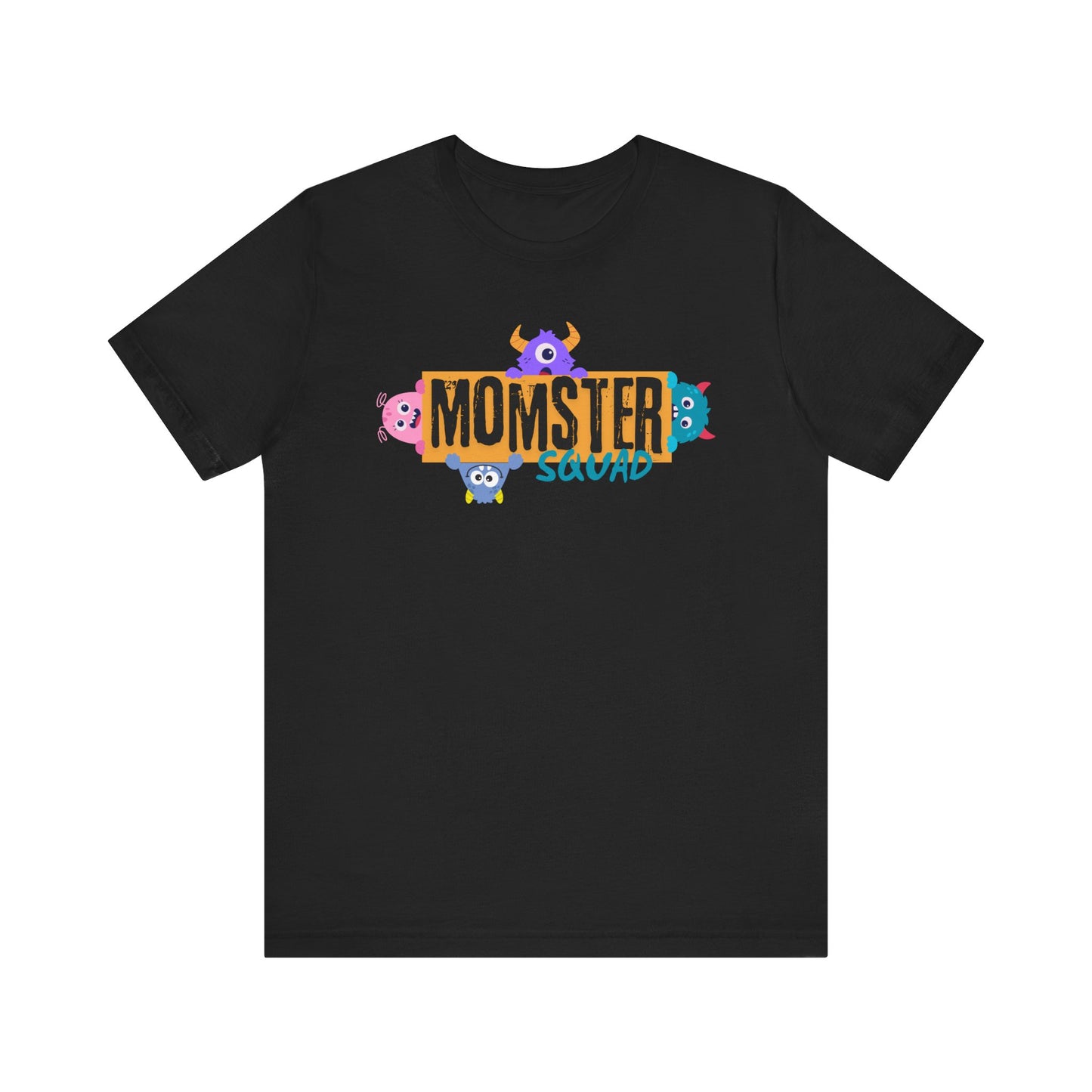 Momster Squad Tee - Fun Unisex Jersey Short Sleeve Shirt, Ultimate Mom Gift, Halloween Tee, Cute Family