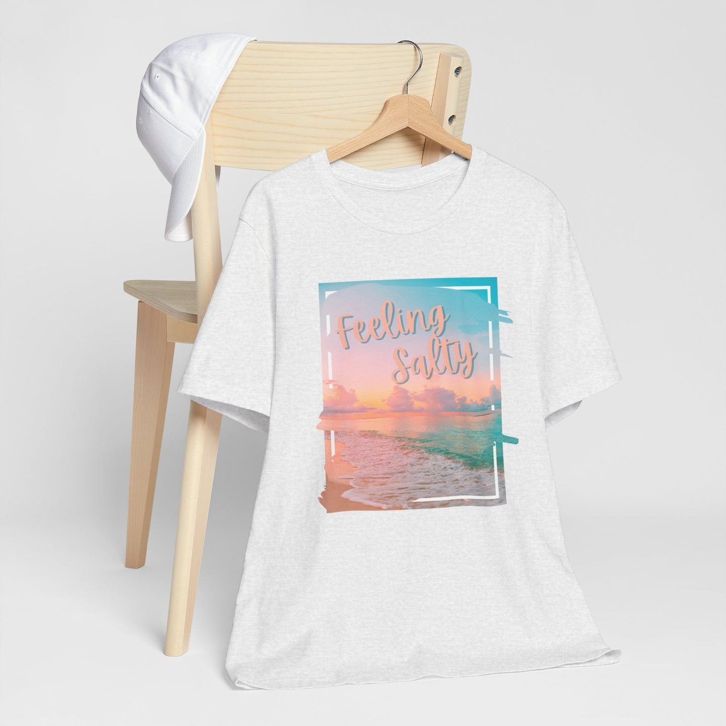 Feeling Salty Unisex T-Shirt, Beach Vibe Tee, Summer Casual Wear, Vacation Gift, Ocean Lover Apparel