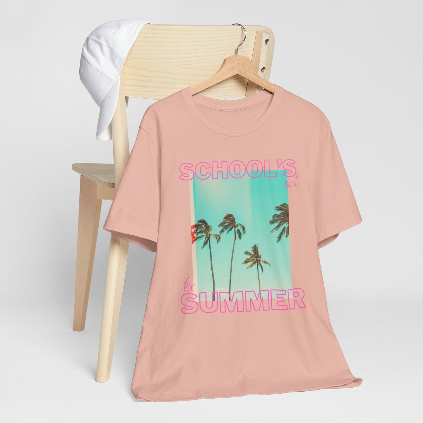 Schools Out, Summer Vibes Unisex Tee, Casual Summer Shirt, School's Out T-Shirt, Palm Tree Graphic Tee, Vacation Ready T-Shirt, Beach Day Top