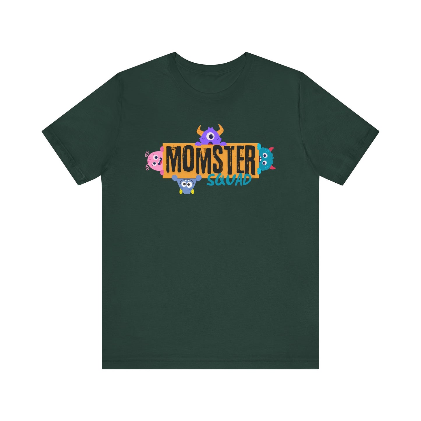 Momster Squad Tee - Fun Unisex Jersey Short Sleeve Shirt, Ultimate Mom Gift, Halloween Tee, Cute Family