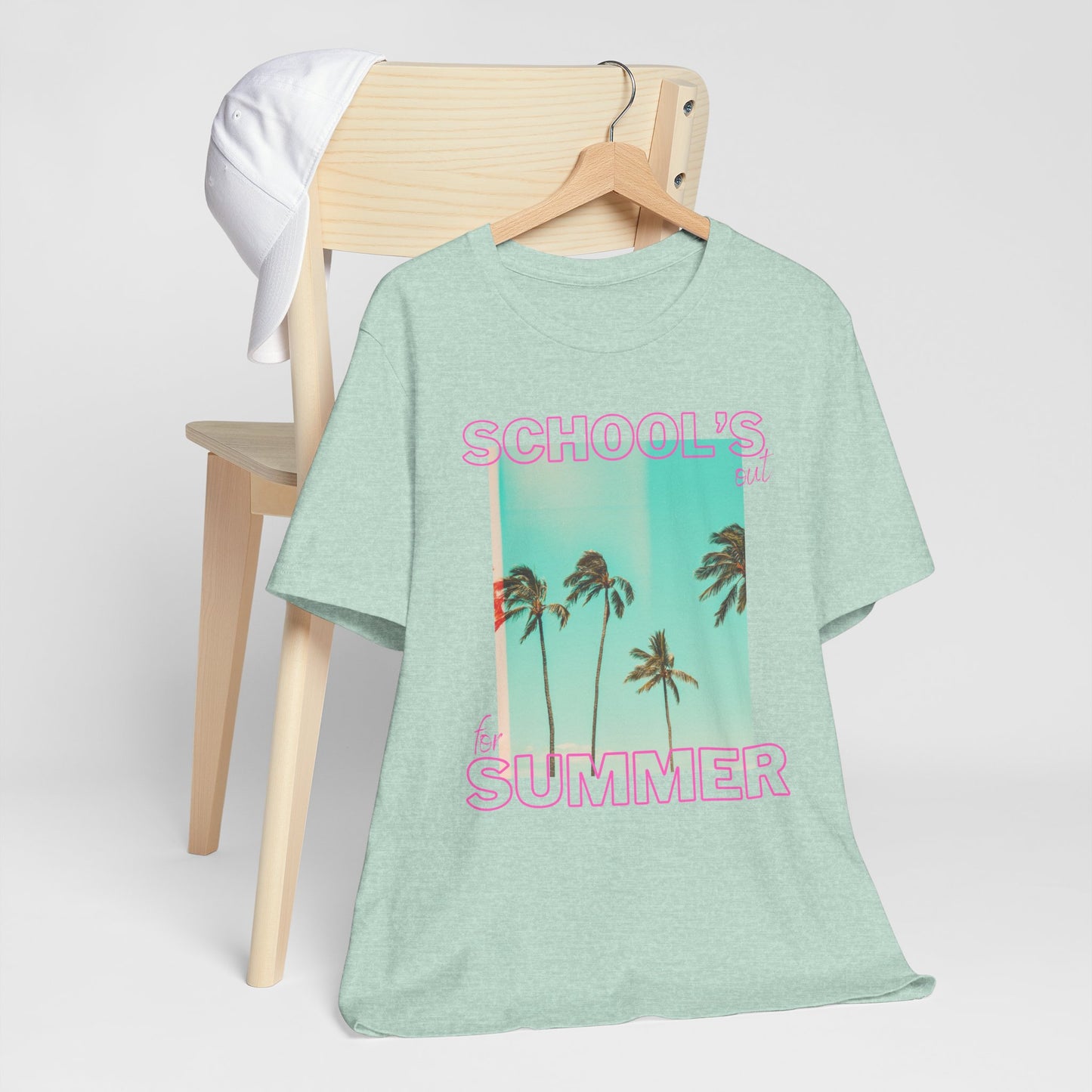 Schools Out, Summer Vibes Unisex Tee, Casual Summer Shirt, School's Out T-Shirt, Palm Tree Graphic Tee, Vacation Ready T-Shirt, Beach Day Top