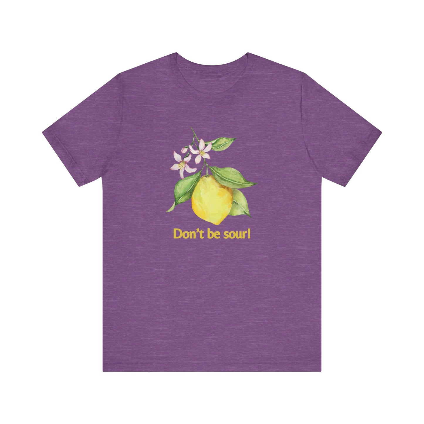 Lemon Vibes T-Shirt, Funny Tee, Gift for Friends, Summer Clothing, Citrus Lover Shirt, Don't Be Sour Tee, Quirky Humor Apparel