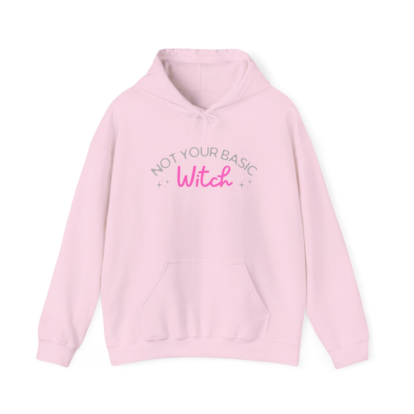 Not Your Basic Witch Hoodie | Cozy Sweatshirt for Witchy Vibes, Halloween Apparel, Gift for Witches, Cute Casual Wear, Fall Fashion