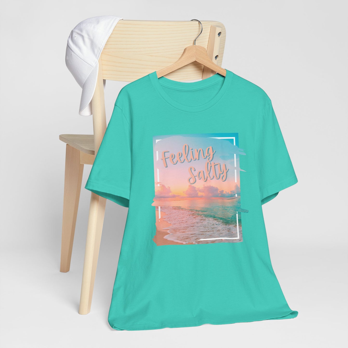 Feeling Salty Unisex T-Shirt, Beach Vibe Tee, Summer Casual Wear, Vacation Gift, Ocean Lover Apparel
