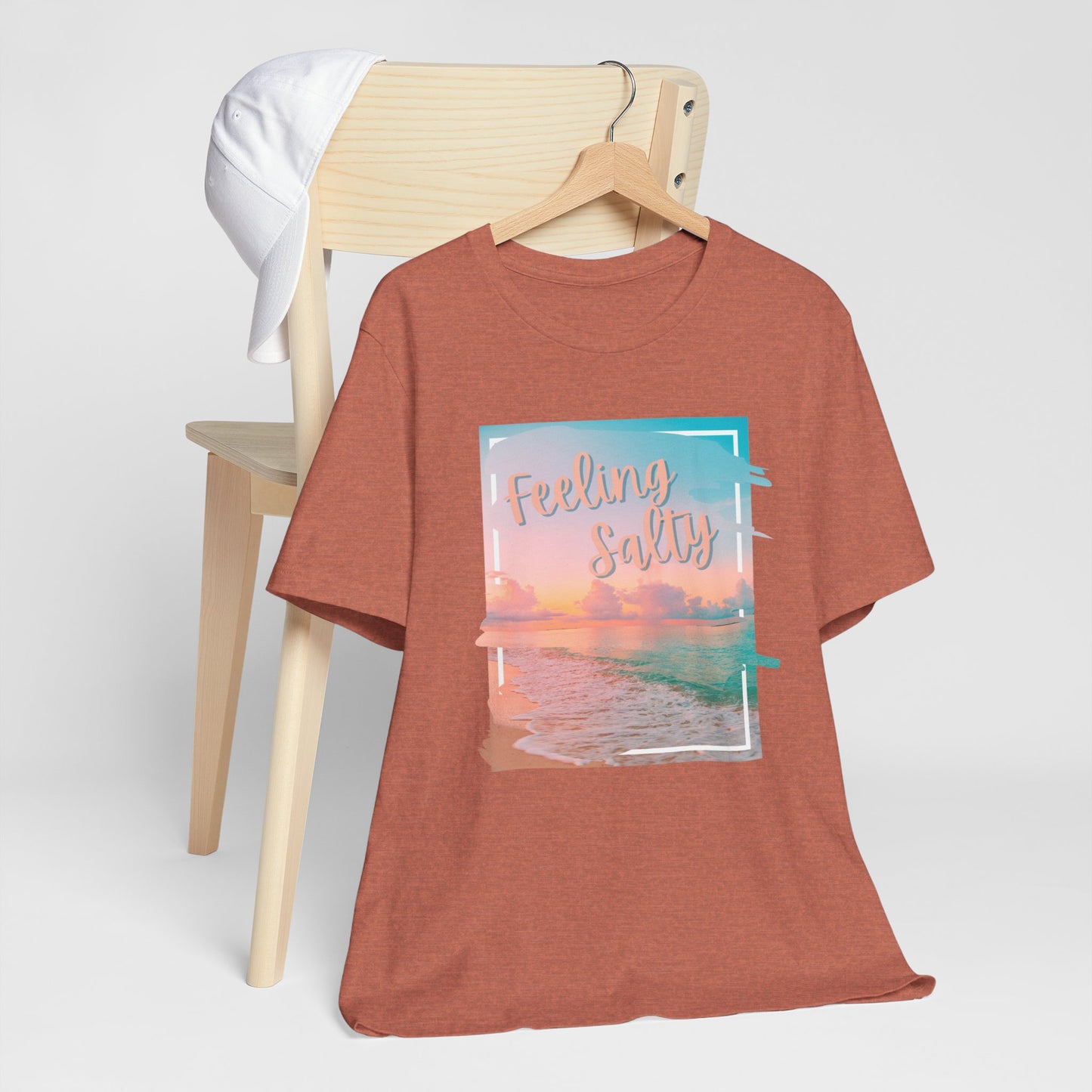 Feeling Salty Unisex T-Shirt, Beach Vibe Tee, Summer Casual Wear, Vacation Gift, Ocean Lover Apparel