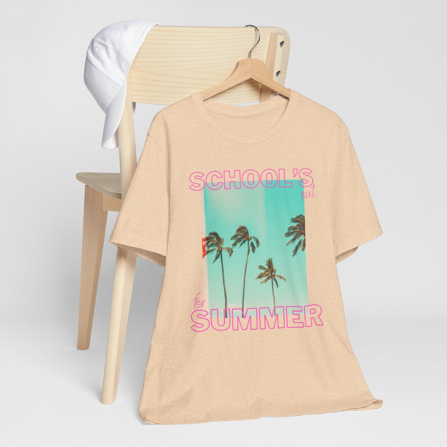 Schools Out, Summer Vibes Unisex Tee, Casual Summer Shirt, School's Out T-Shirt, Palm Tree Graphic Tee, Vacation Ready T-Shirt, Beach Day Top