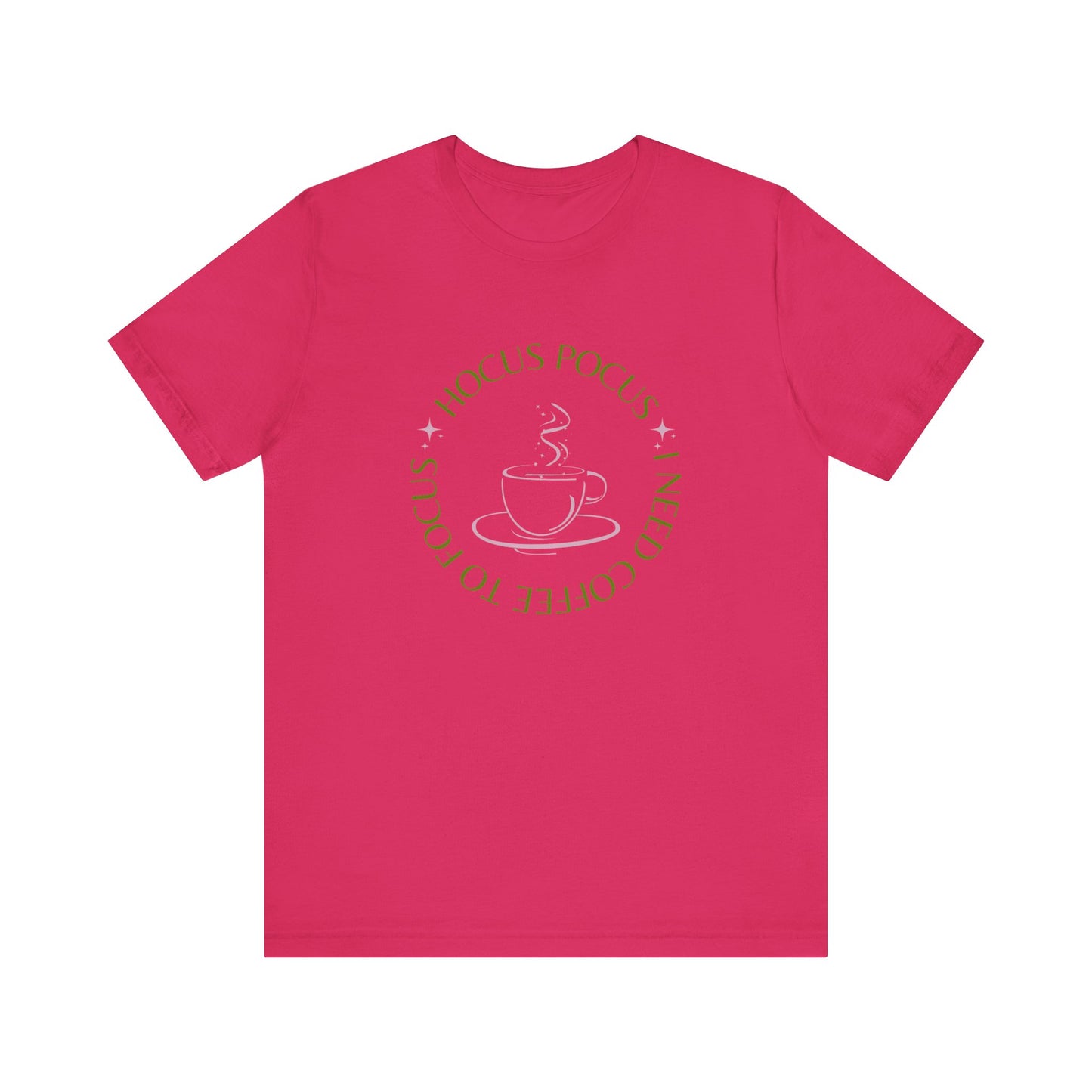 I Need Coffee to Focus Tee-Shirt, Fall Apparel, Halloween Apparel, Witchy Vibes