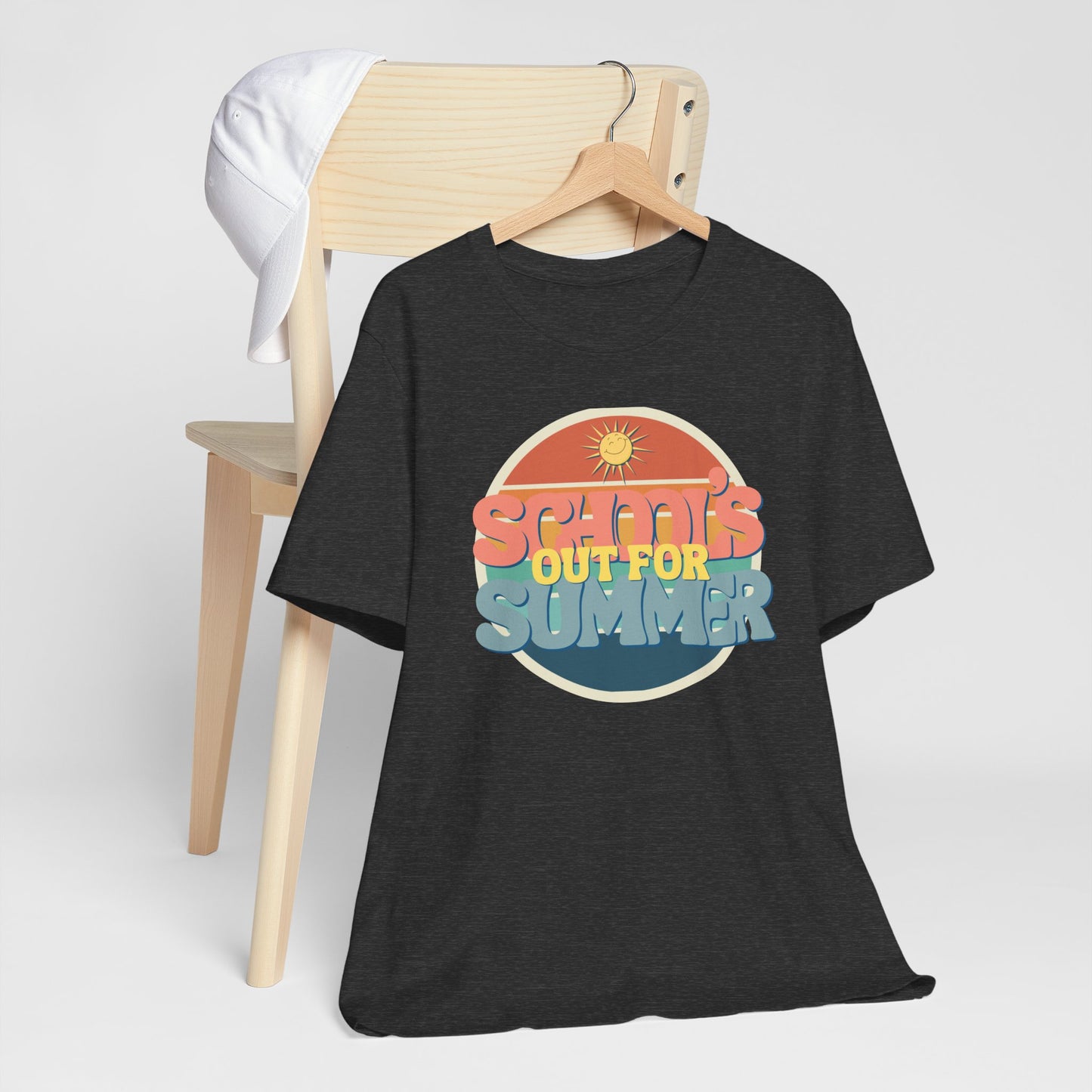 Schools Out Tee Summer Vibes Unisex Tee - 'School's Out for Summer' Graphic T-Shirt, Casual Summer Outfit, Fun Gift for Kids, Beachwear, Vacation Top