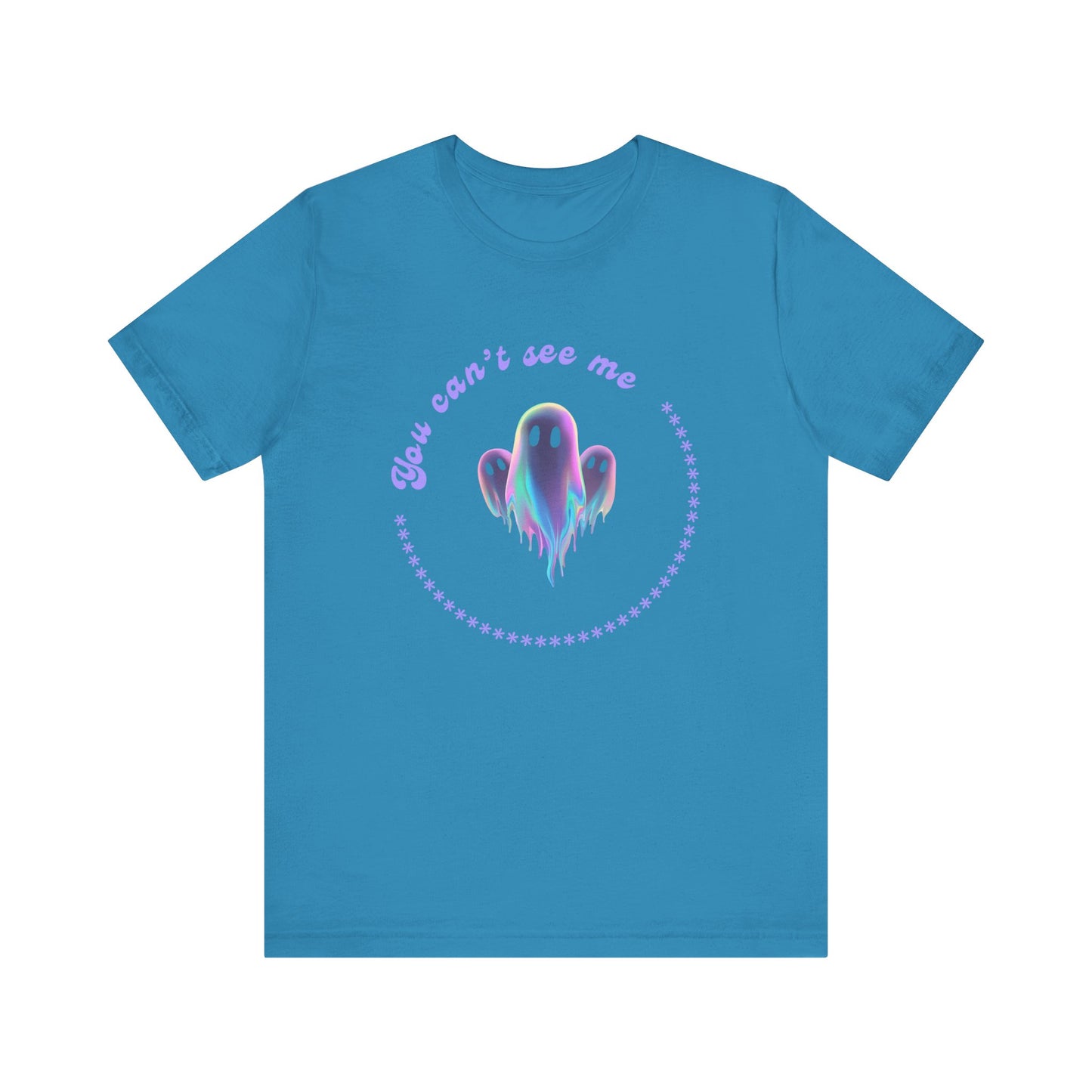 Ghost-Themed Tee - "You Can't See Me" - Fun Halloween Shirt, Casual Wear, Gift for Ghost Lovers, Everyday Comfort