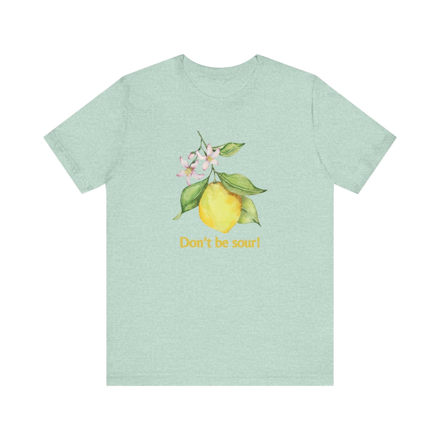 Lemon Vibes T-Shirt, Funny Tee, Gift for Friends, Summer Clothing, Citrus Lover Shirt, Don't Be Sour Tee, Quirky Humor Apparel