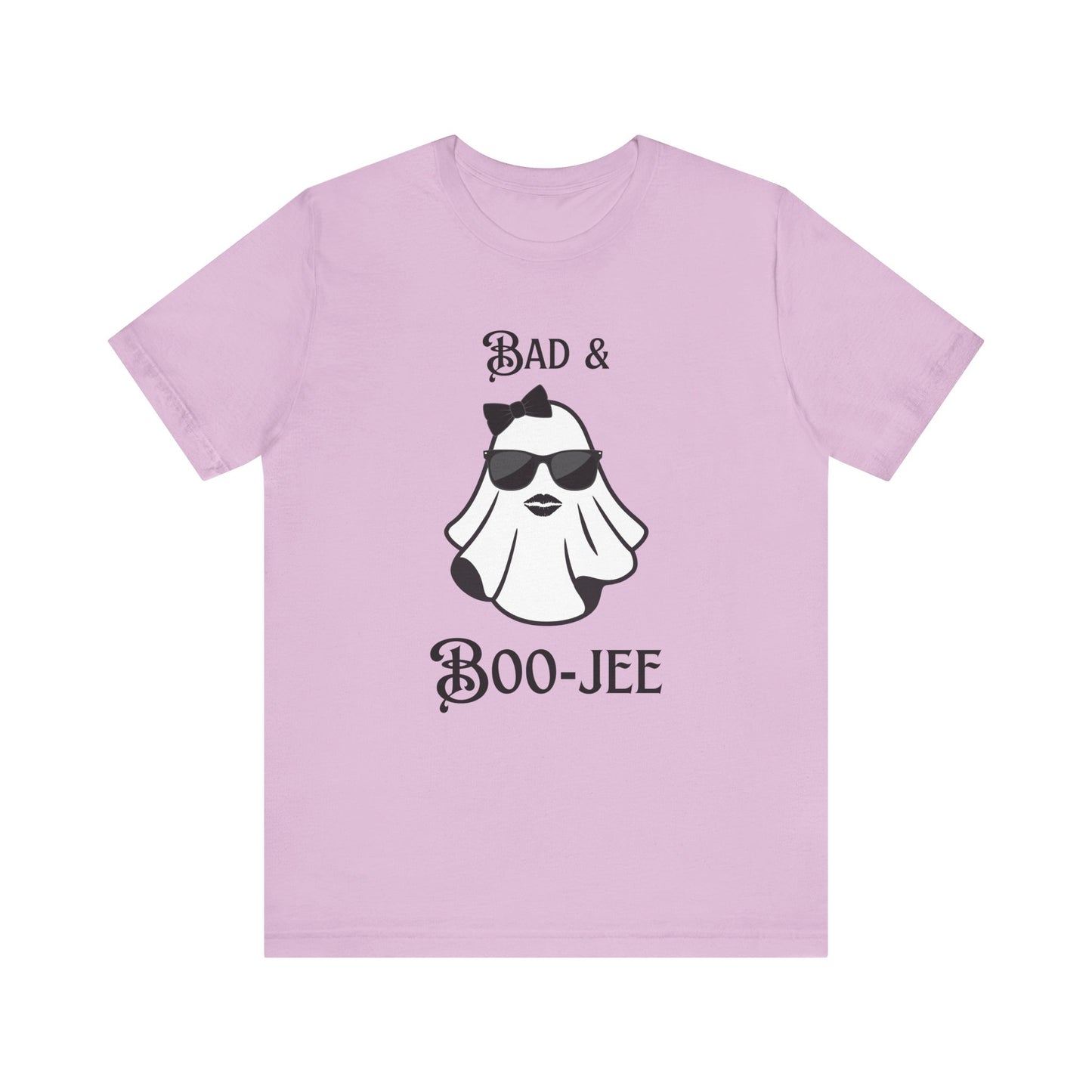 Bad & Boo-Jee Funny Unisex T-Shirt, Cool Graphic Tee, Gift for Dog Lovers, Halloween lovers, Casual Wear for Halloween