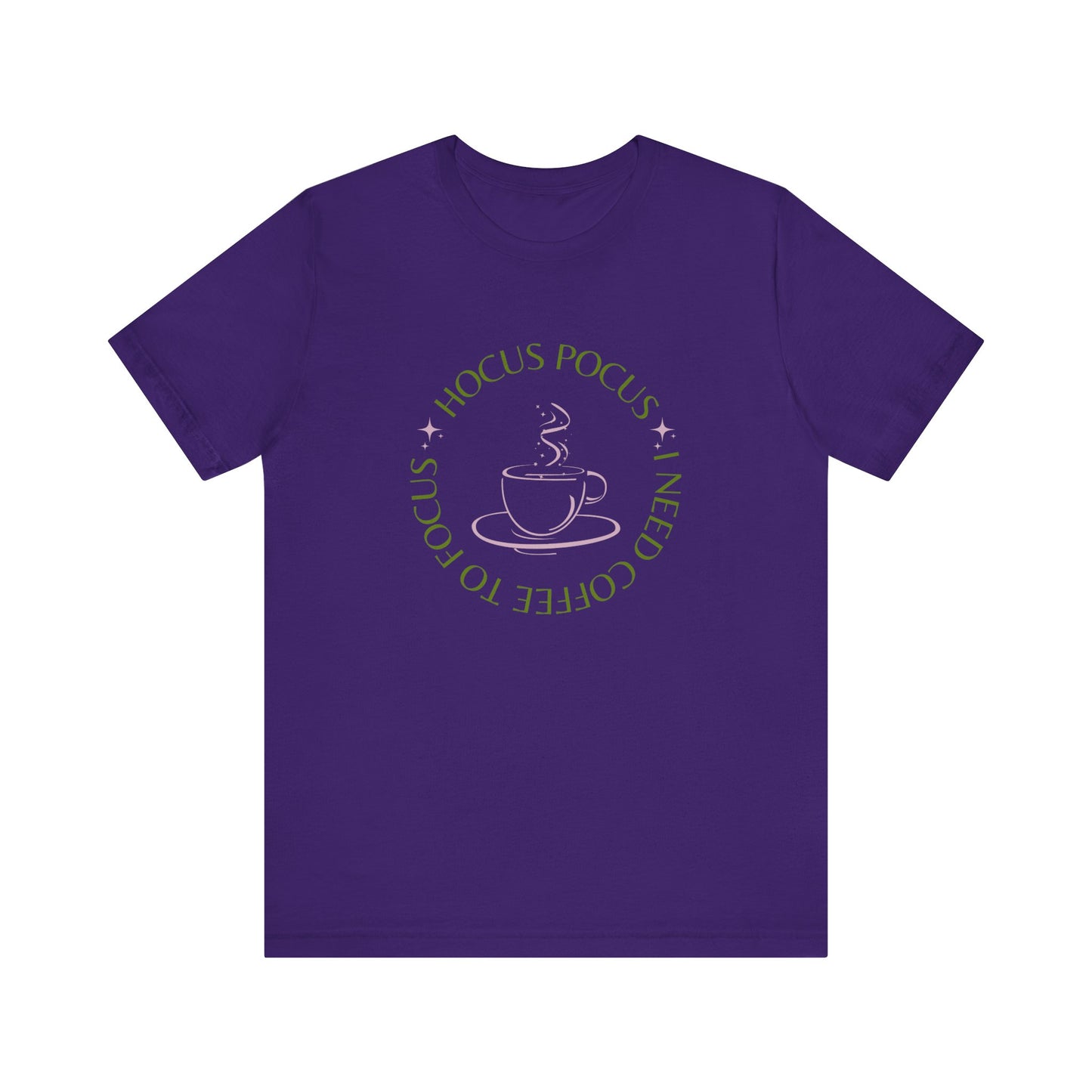I Need Coffee to Focus Tee-Shirt, Fall Apparel, Halloween Apparel, Witchy Vibes