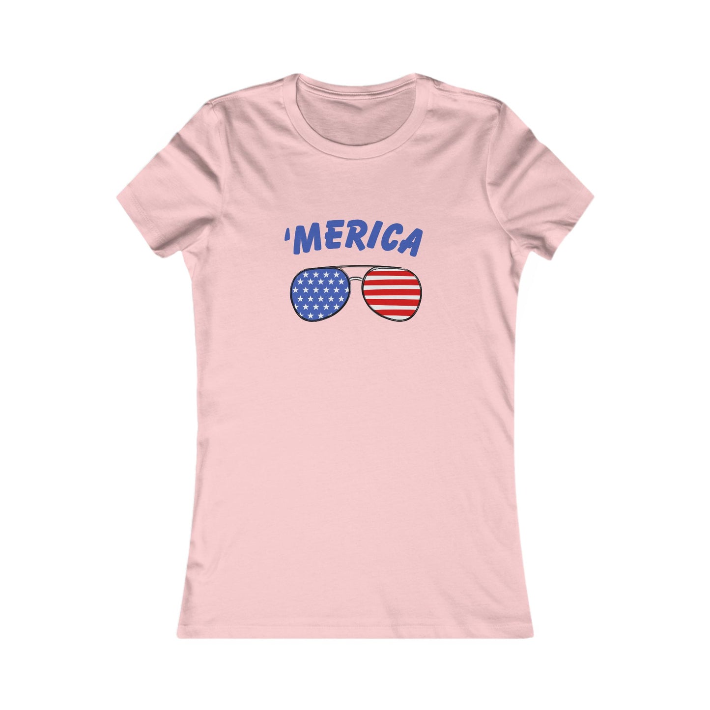 'Merica Women's Favorite Tee | Patriotic Shirt, 4th of July Top, Summer Graphic Tee, Independence Day Gift, Casual Wear