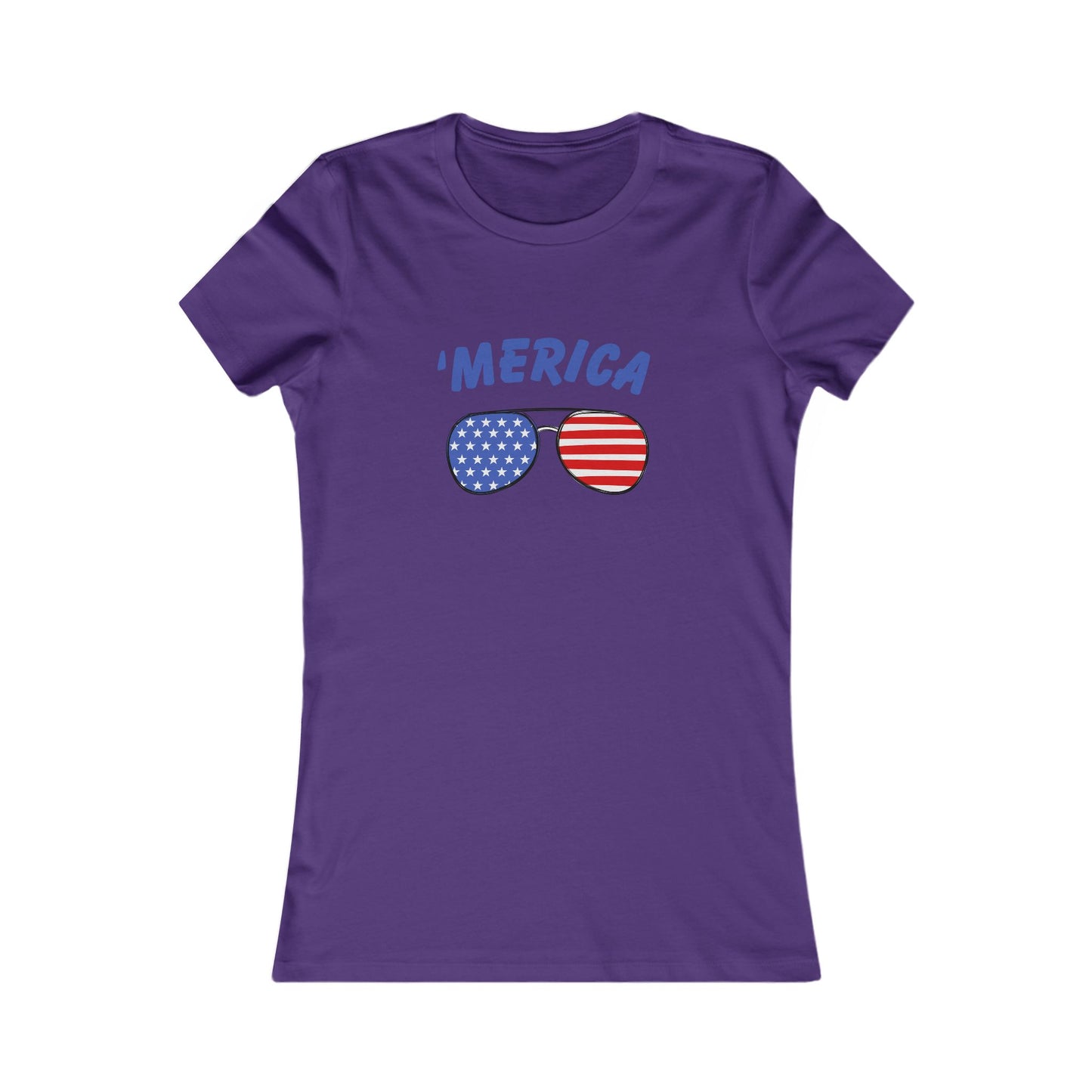 'Merica Women's Favorite Tee | Patriotic Shirt, 4th of July Top, Summer Graphic Tee, Independence Day Gift, Casual Wear