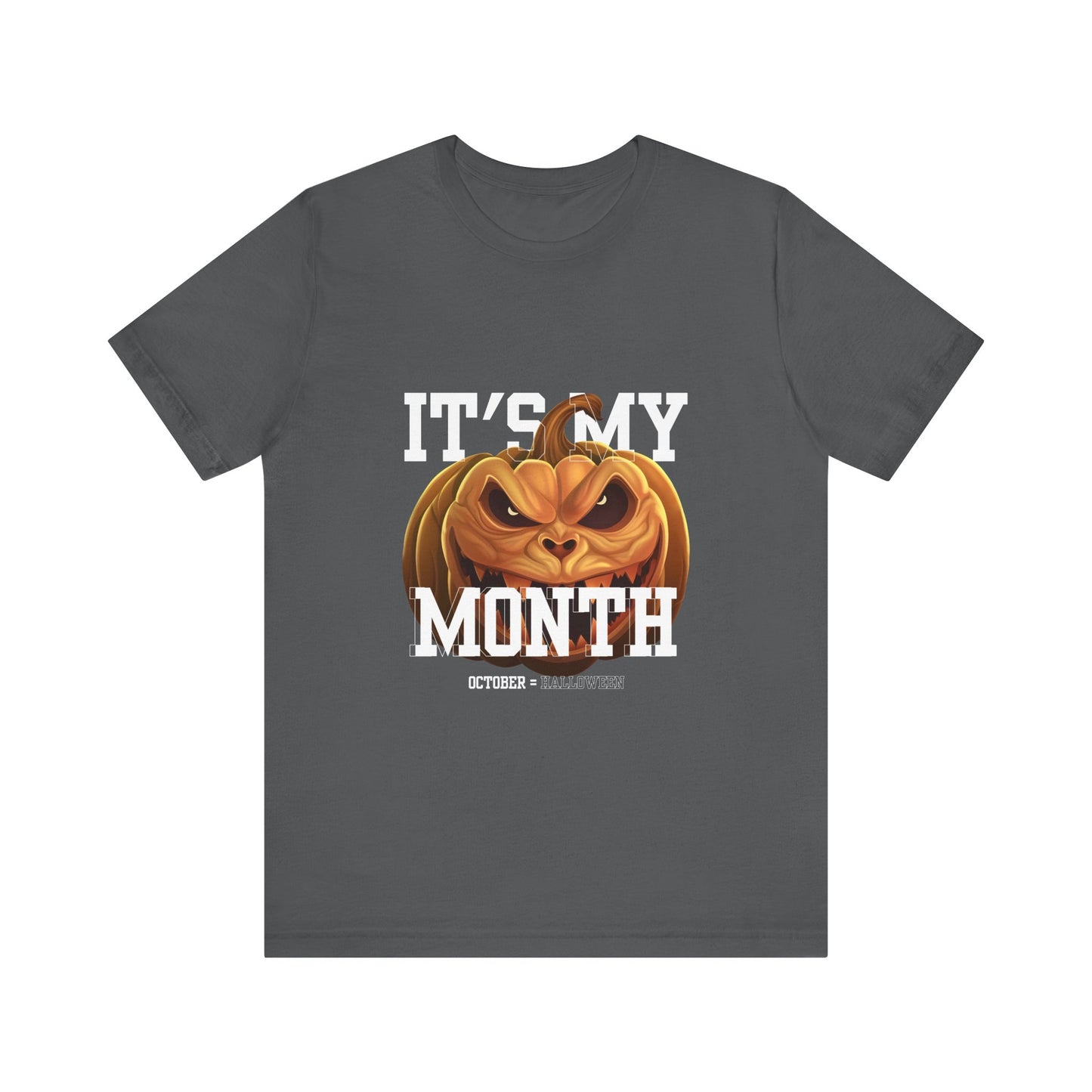 Scary Halloween Pumpkin T-Shirt - Scary October Tee, Spooky Season Apparel, Fall Fashion, Unisex Short Sleeve, Halloween Costume