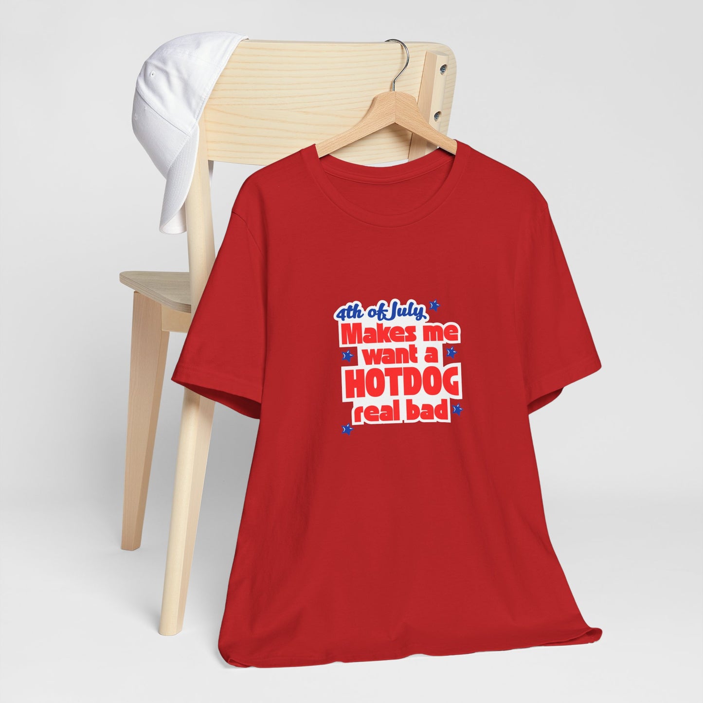 4th of July Hotdog Unisex Tee, Independence Day Shirt, BBQ Celebration Outfit, Summer Festive Wear, Fun Family Gatherings