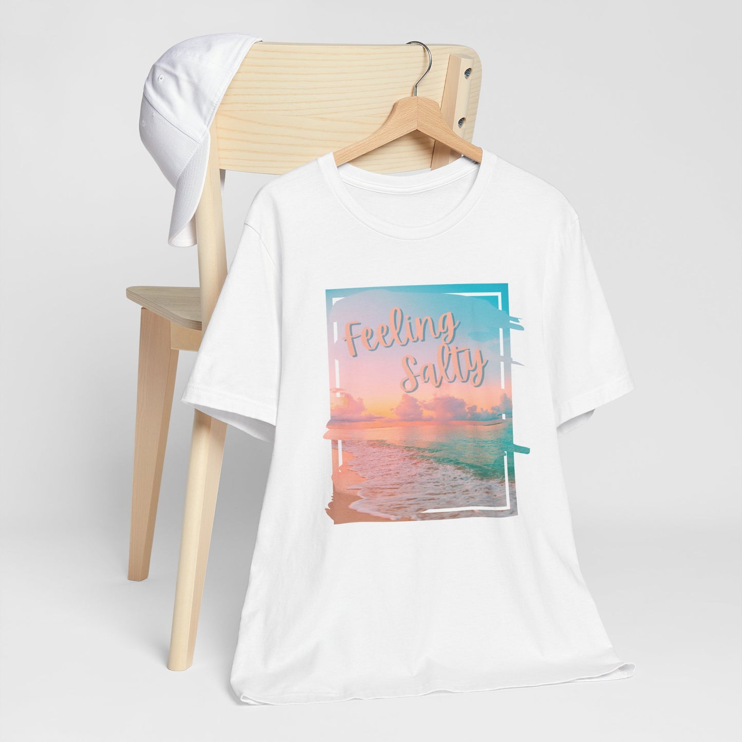 Feeling Salty Unisex T-Shirt, Beach Vibe Tee, Summer Casual Wear, Vacation Gift, Ocean Lover Apparel