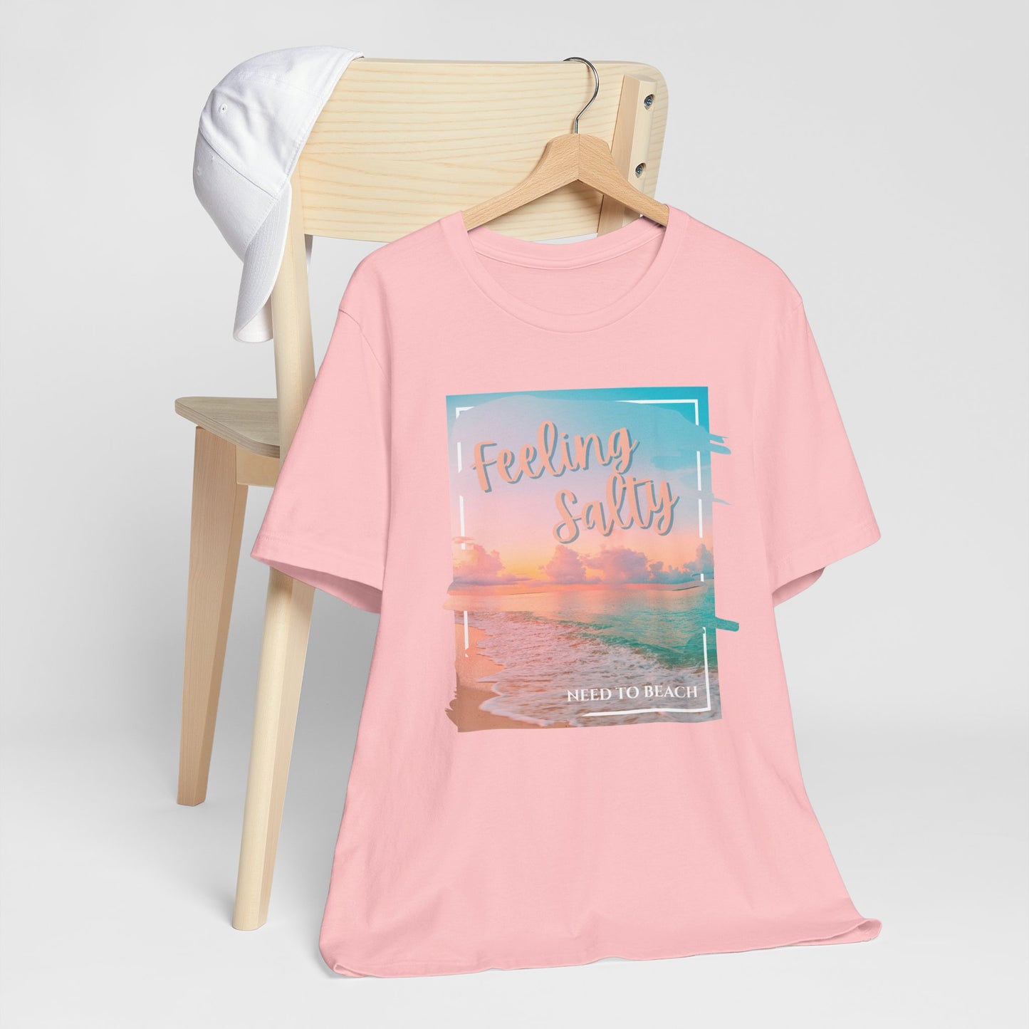 Feeling Salty Unisex T-Shirt, Beach Vibe Tee, Summer Casual Wear, Vacation Gift, Ocean Lover Apparel