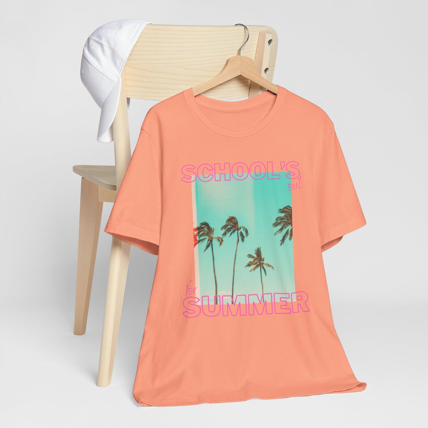 Schools Out, Summer Vibes Unisex Tee, Casual Summer Shirt, School's Out T-Shirt, Palm Tree Graphic Tee, Vacation Ready T-Shirt, Beach Day Top