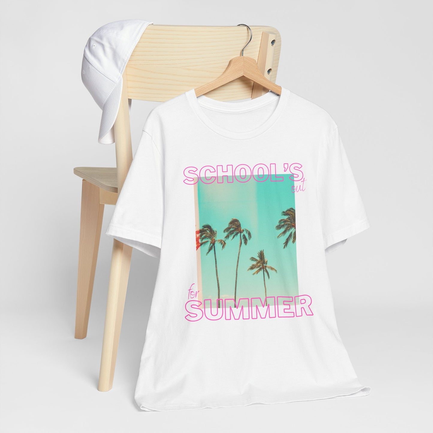Schools Out, Summer Vibes Unisex Tee, Casual Summer Shirt, School's Out T-Shirt, Palm Tree Graphic Tee, Vacation Ready T-Shirt, Beach Day Top