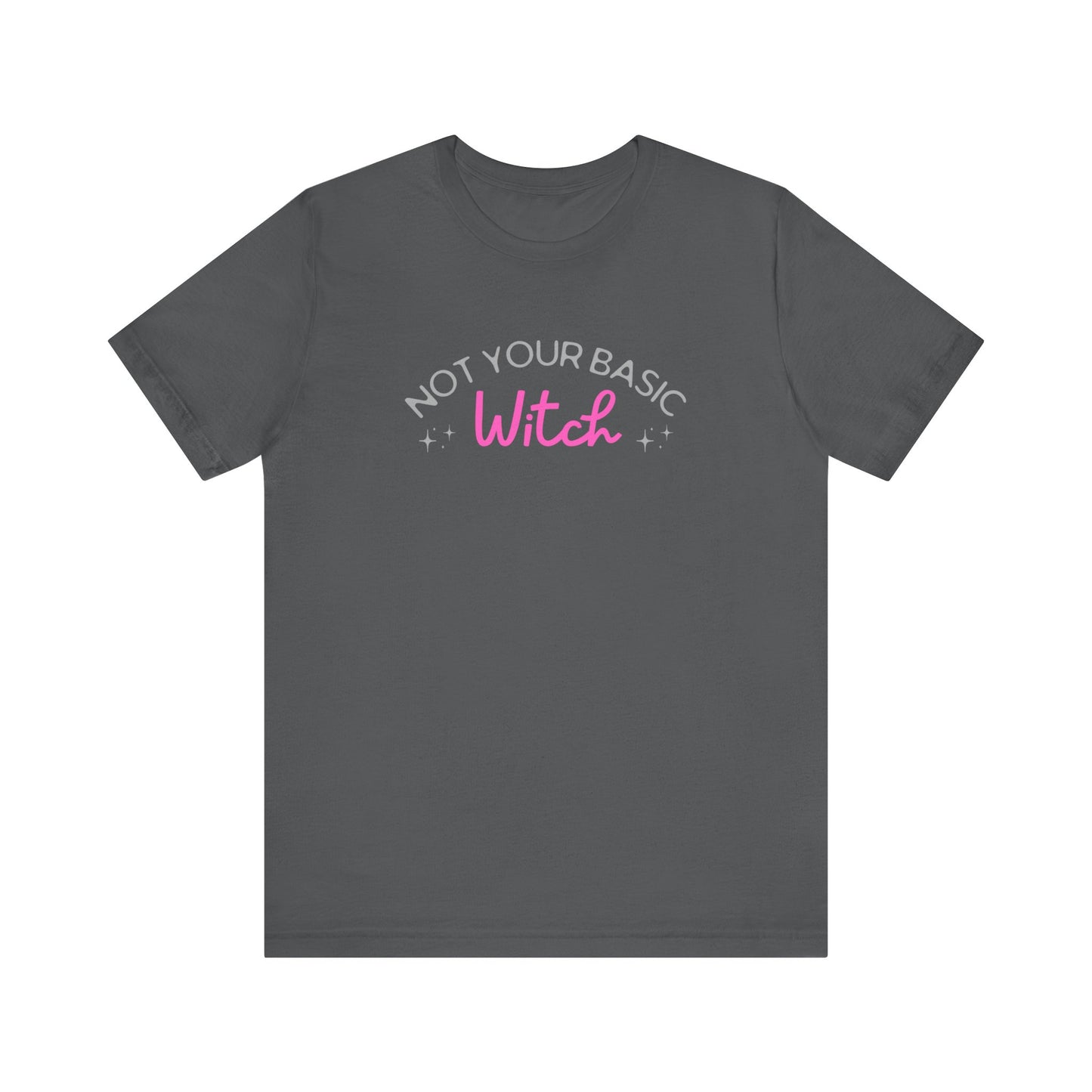 Not Your Basic Witch Tee, Funny Witch Shirt, Unisex Halloween T-Shirt, Gift for Witchy Friends, Spooky Season Apparel, Casual Everyday Wear