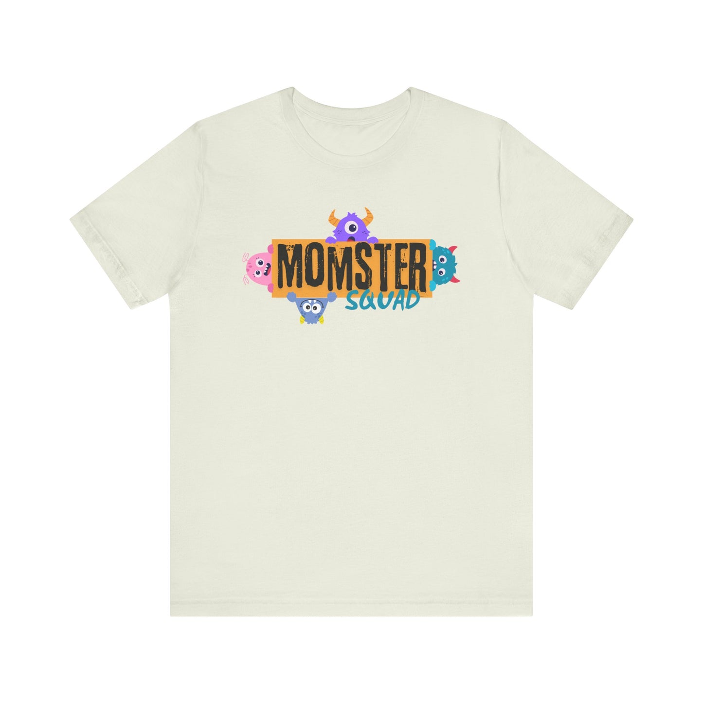 Momster Squad Tee - Fun Unisex Jersey Short Sleeve Shirt, Ultimate Mom Gift, Halloween Tee, Cute Family