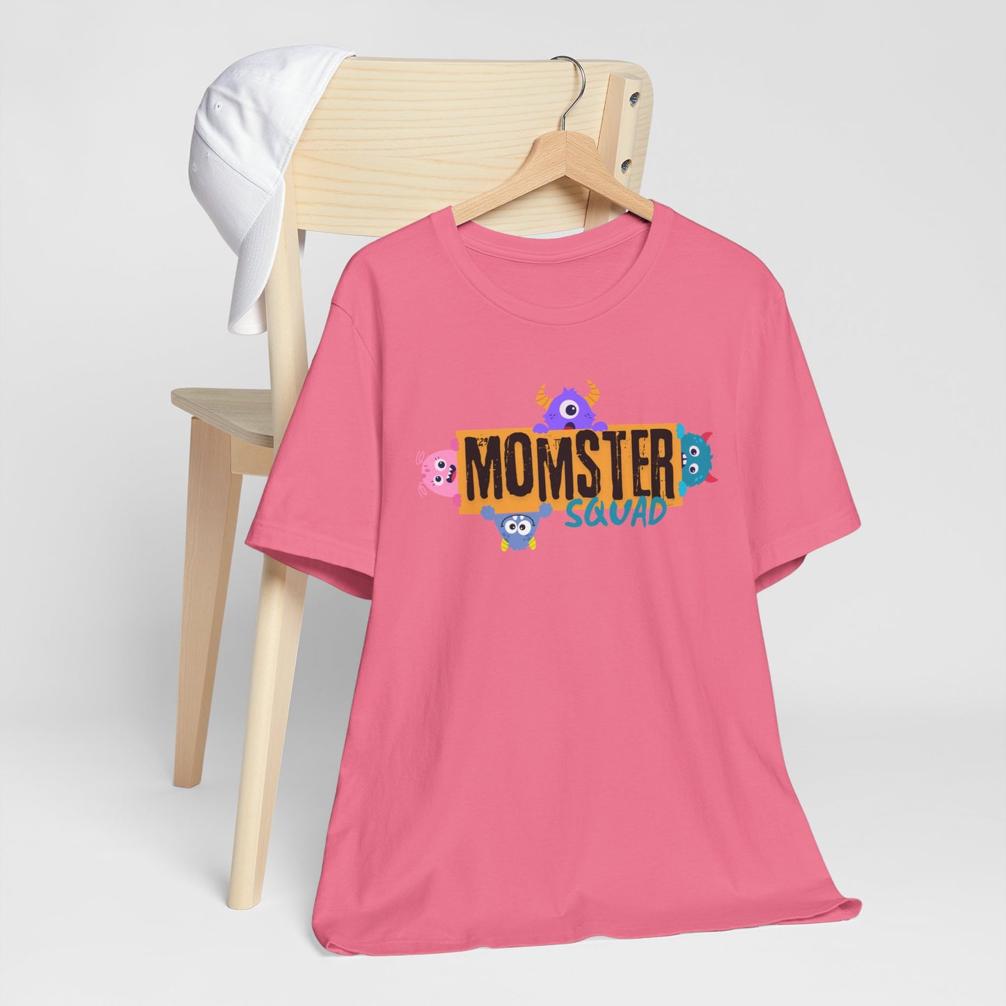Momster Squad Tee - Fun Unisex Jersey Short Sleeve Shirt, Ultimate Mom Gift, Halloween Tee, Cute Family