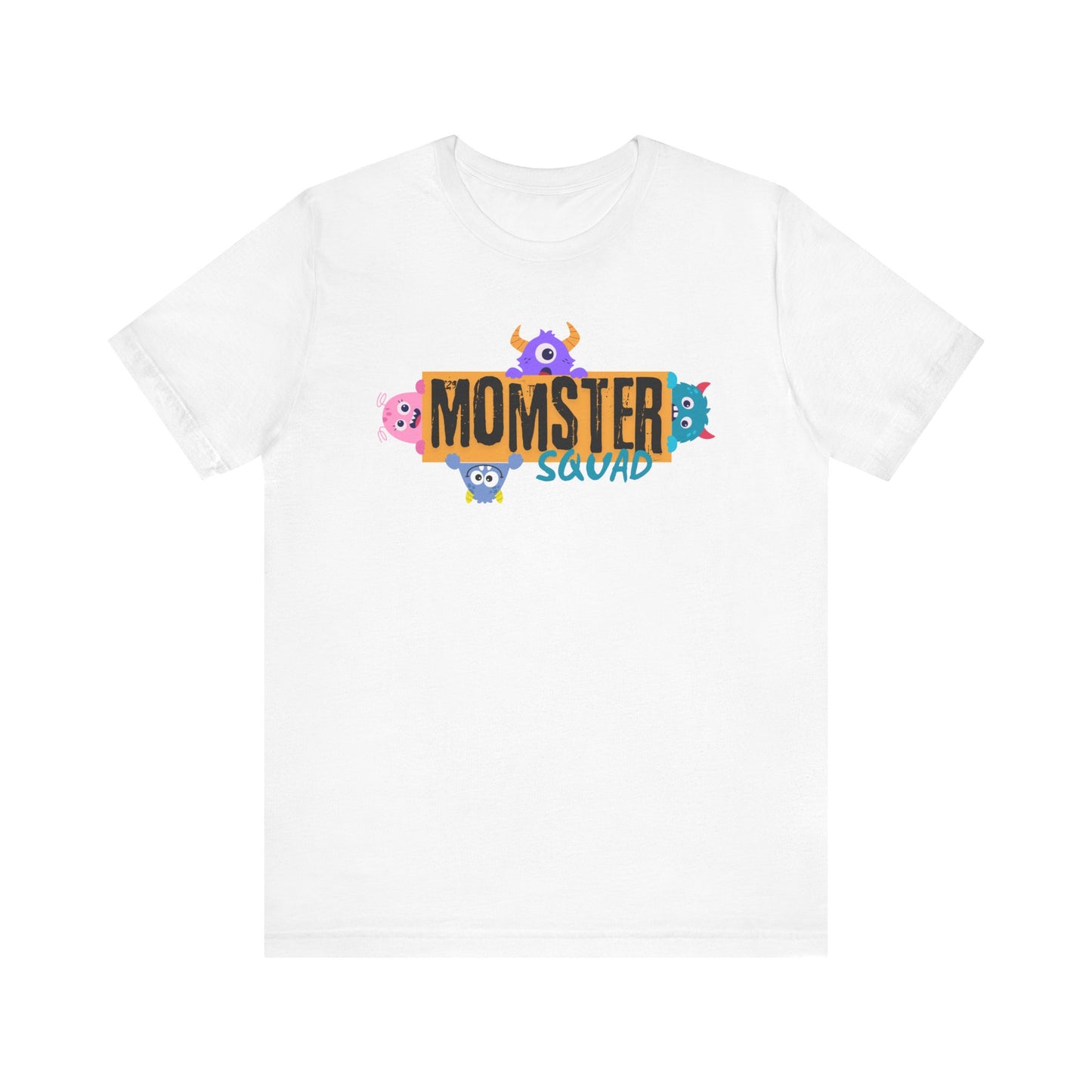 Momster Squad Tee - Fun Unisex Jersey Short Sleeve Shirt, Ultimate Mom Gift, Halloween Tee, Cute Family