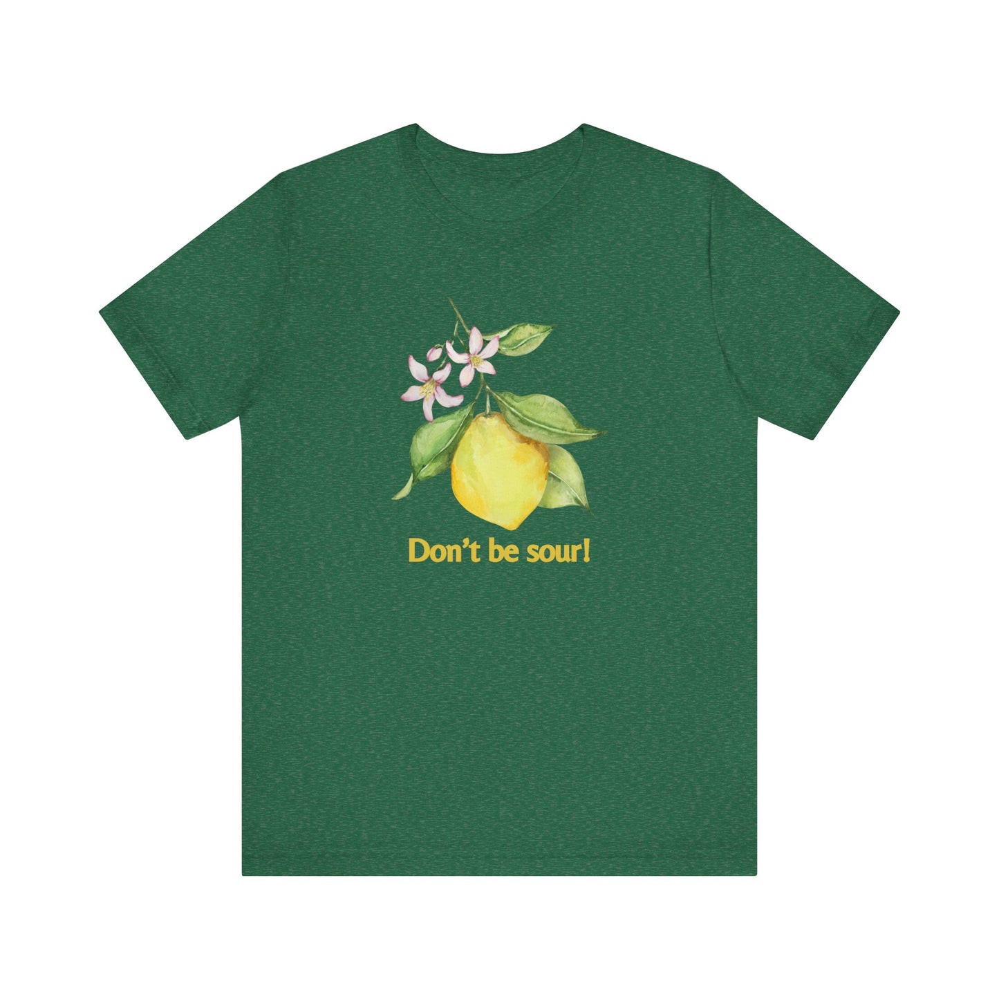 Lemon Vibes T-Shirt, Funny Tee, Gift for Friends, Summer Clothing, Citrus Lover Shirt, Don't Be Sour Tee, Quirky Humor Apparel