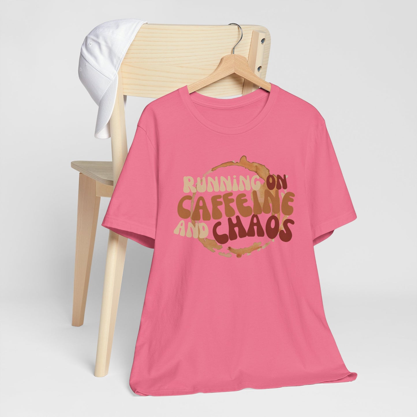 Funny Coffee Lovers Tee, Caffeine Chaos Shirt, Gift for Coffee Addict, Unisex Graphic Tee, Casual Wear, Birthday Present