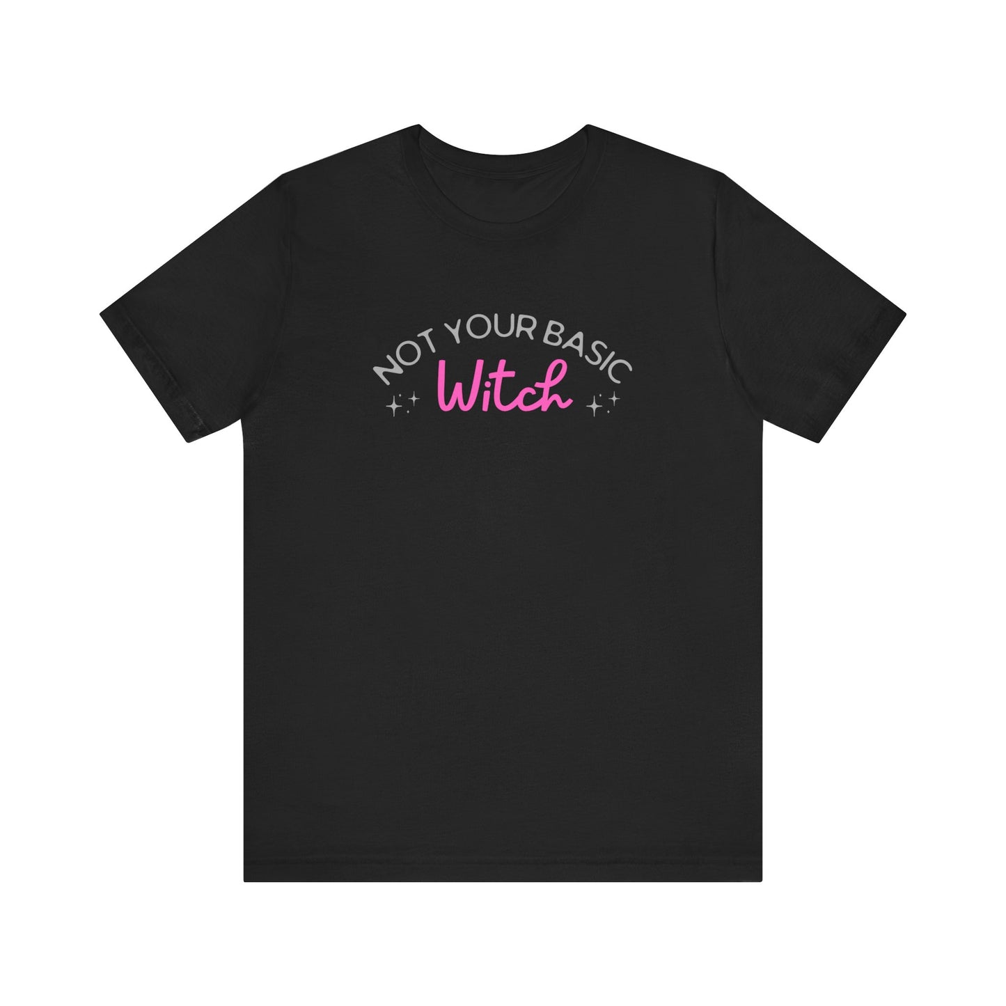 Not Your Basic Witch Tee, Funny Witch Shirt, Unisex Halloween T-Shirt, Gift for Witchy Friends, Spooky Season Apparel, Casual Everyday Wear
