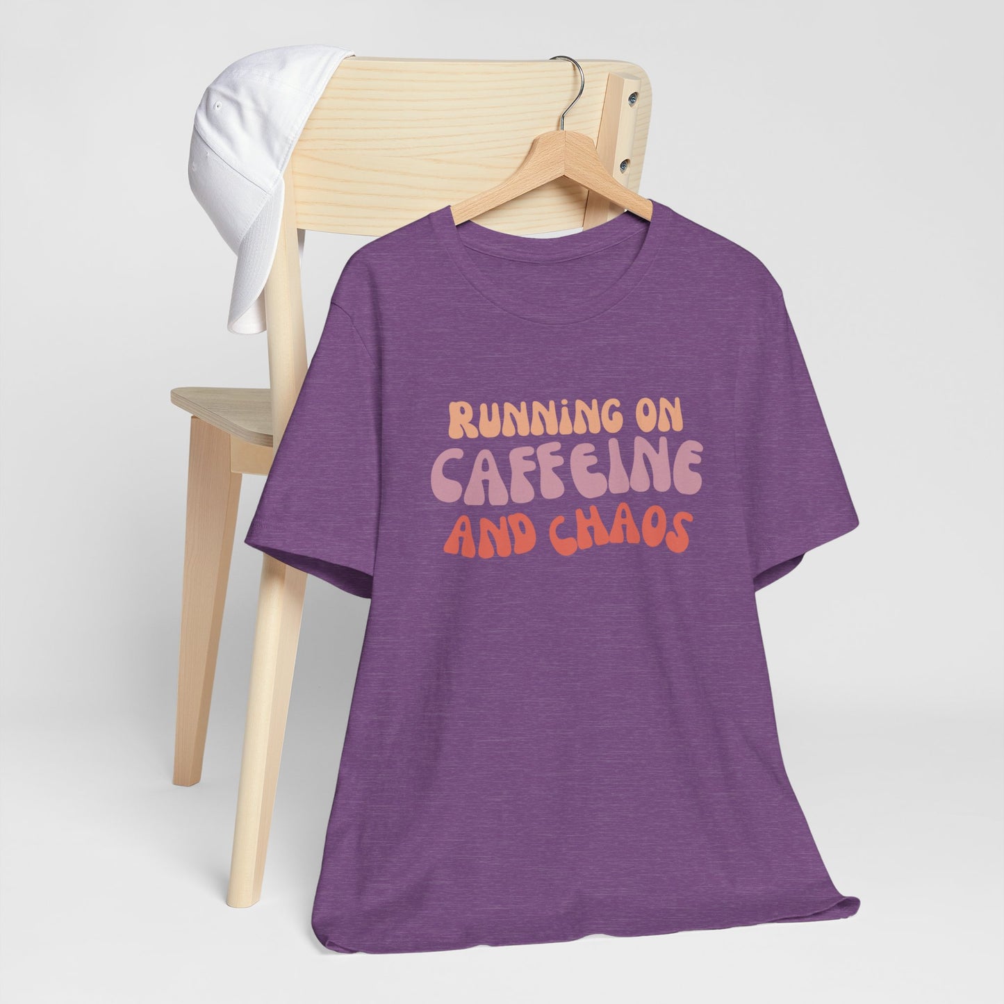 Funny Coffee Lovers Tee, Caffeine Chaos Shirt, Gift for Coffee Addict, Unisex Graphic Tee, Casual Wear, Birthday Present