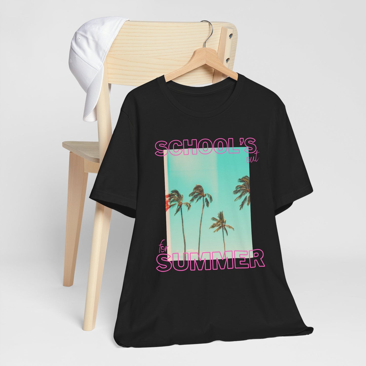 Schools Out, Summer Vibes Unisex Tee, Casual Summer Shirt, School's Out T-Shirt, Palm Tree Graphic Tee, Vacation Ready T-Shirt, Beach Day Top
