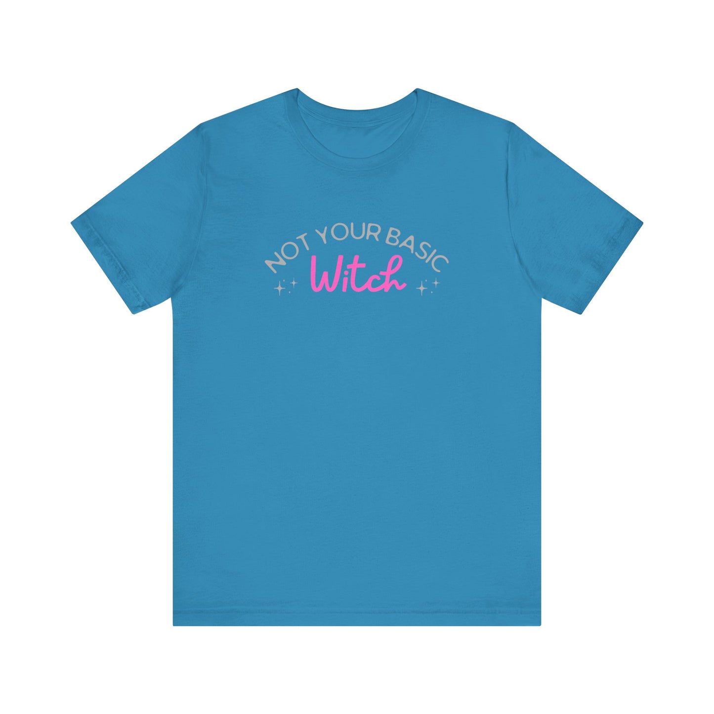 Not Your Basic Witch Tee, Funny Witch Shirt, Unisex Halloween T-Shirt, Gift for Witchy Friends, Spooky Season Apparel, Casual Everyday Wear