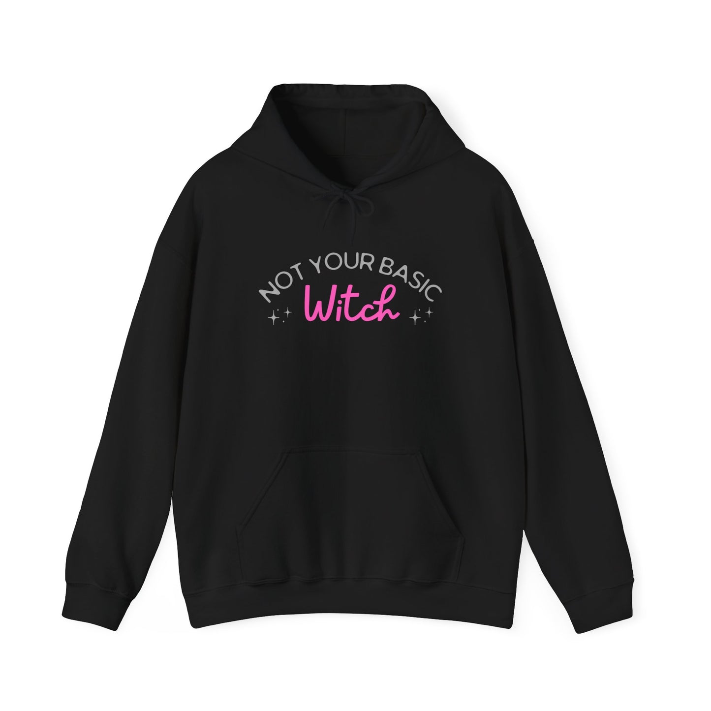 Not Your Basic Witch Hoodie | Cozy Sweatshirt for Witchy Vibes, Halloween Apparel, Gift for Witches, Cute Casual Wear, Fall Fashion