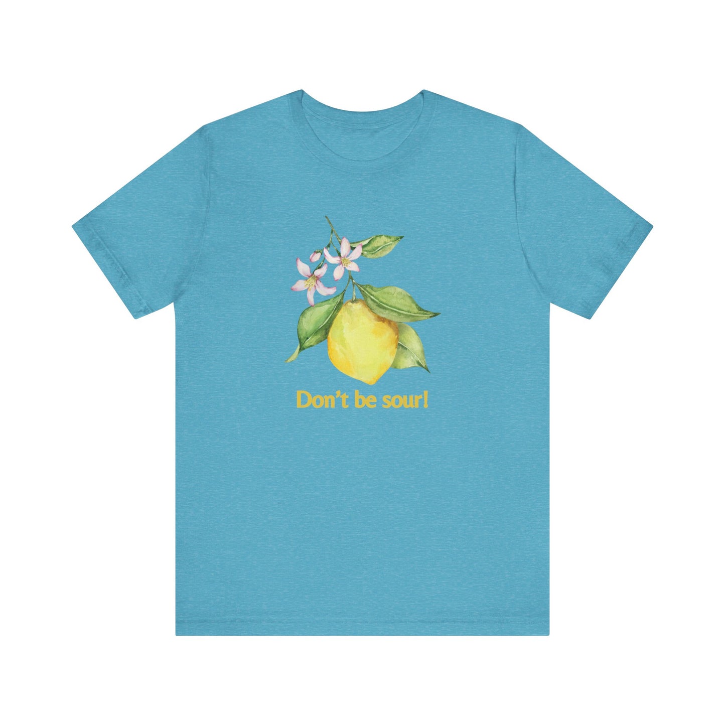 Lemon Vibes T-Shirt, Funny Tee, Gift for Friends, Summer Clothing, Citrus Lover Shirt, Don't Be Sour Tee, Quirky Humor Apparel