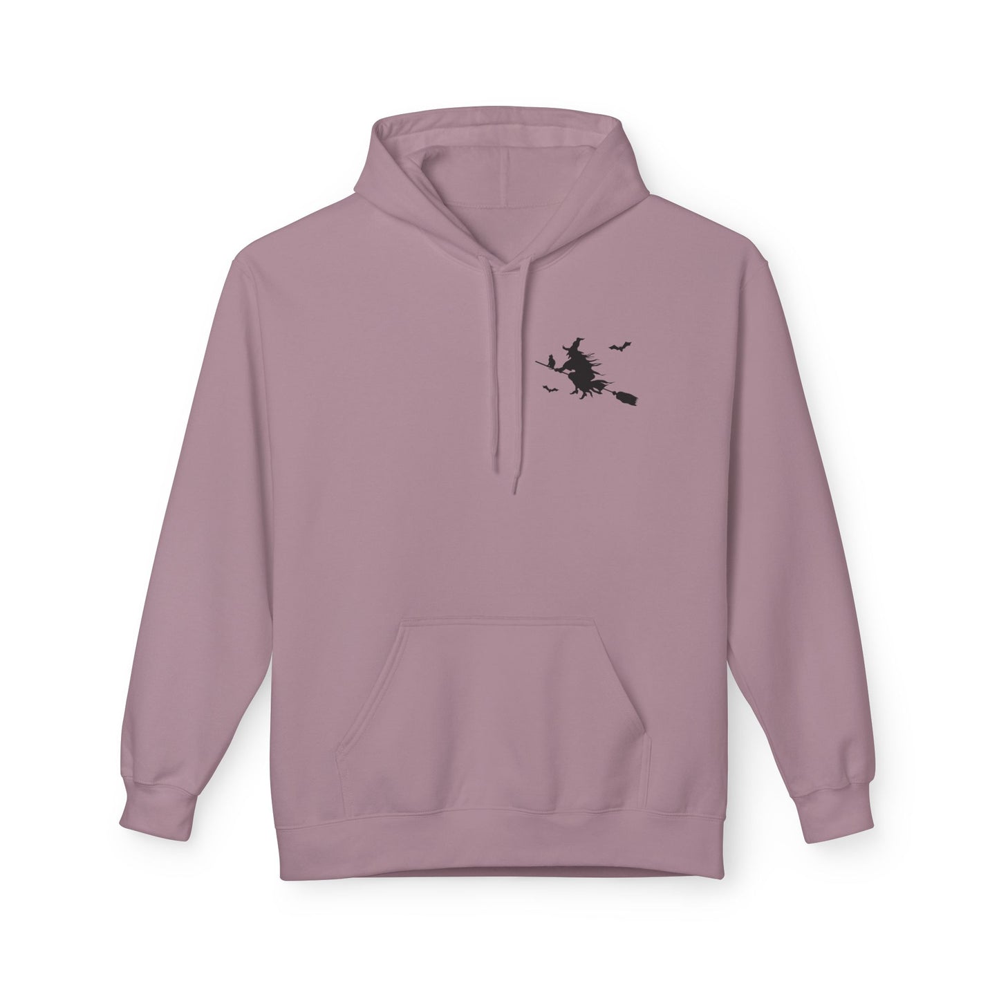 Let's Ride Witches Witchy Broomstick Hoodie, Unisex Midweight Fleece Sweatshirt, Halloween Apparel, Cozy Witch Costume, Spooky Season